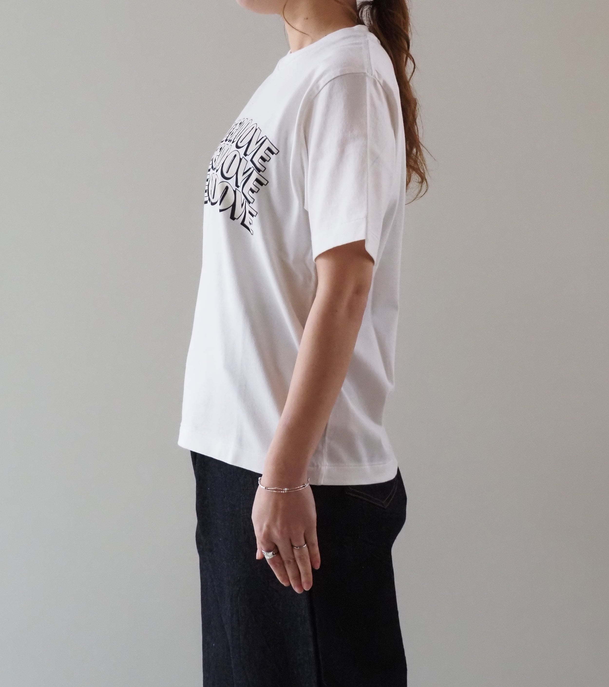 blurhms ROOT STOCK  【RAREGROOVE】プリント ティー  スタンダード  , Ｗhite × Ｗhite-PT