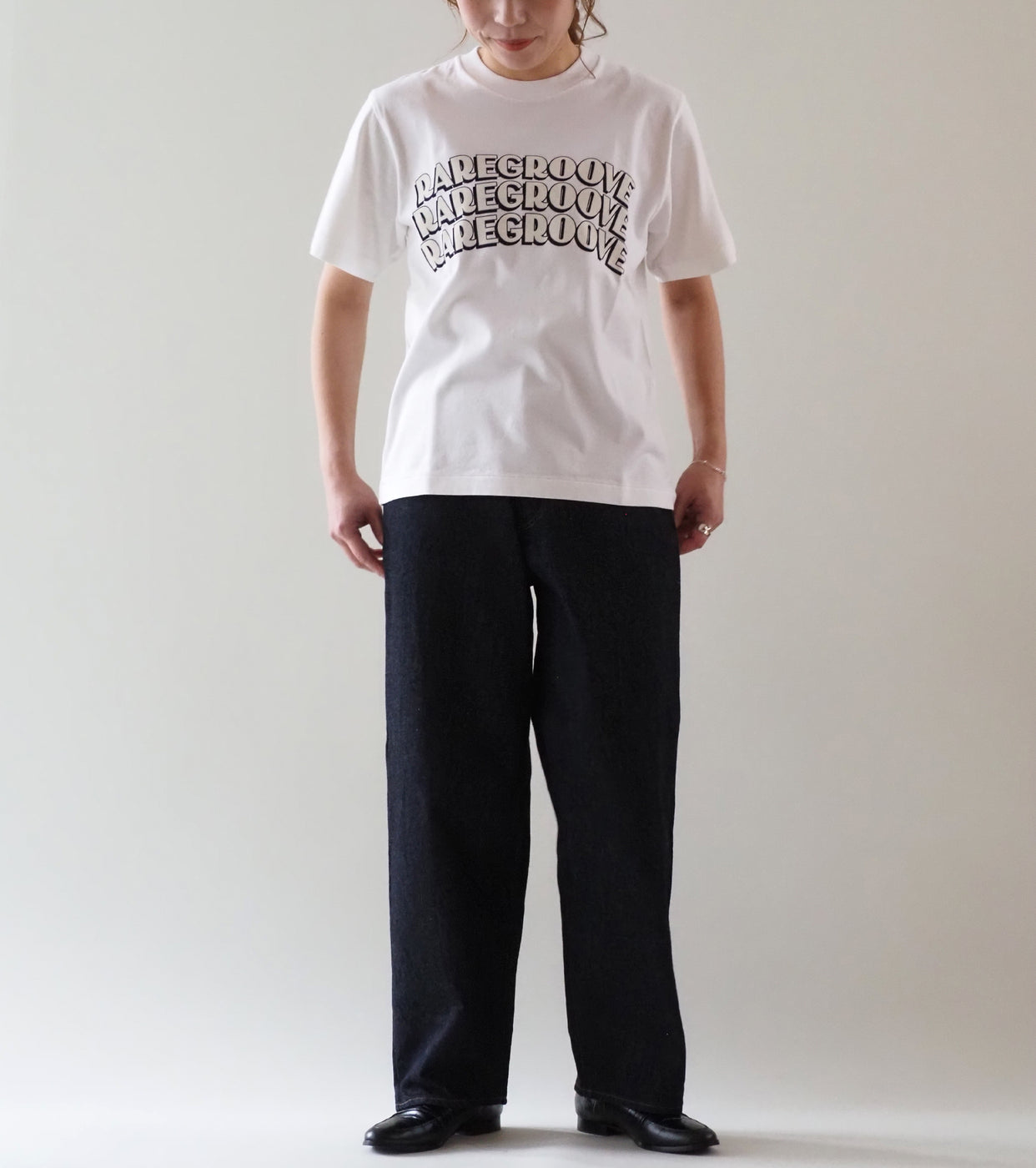 blurhms ROOT STOCK  【RAREGROOVE】プリント ティー  スタンダード  , Ｗhite × Ｗhite-PT