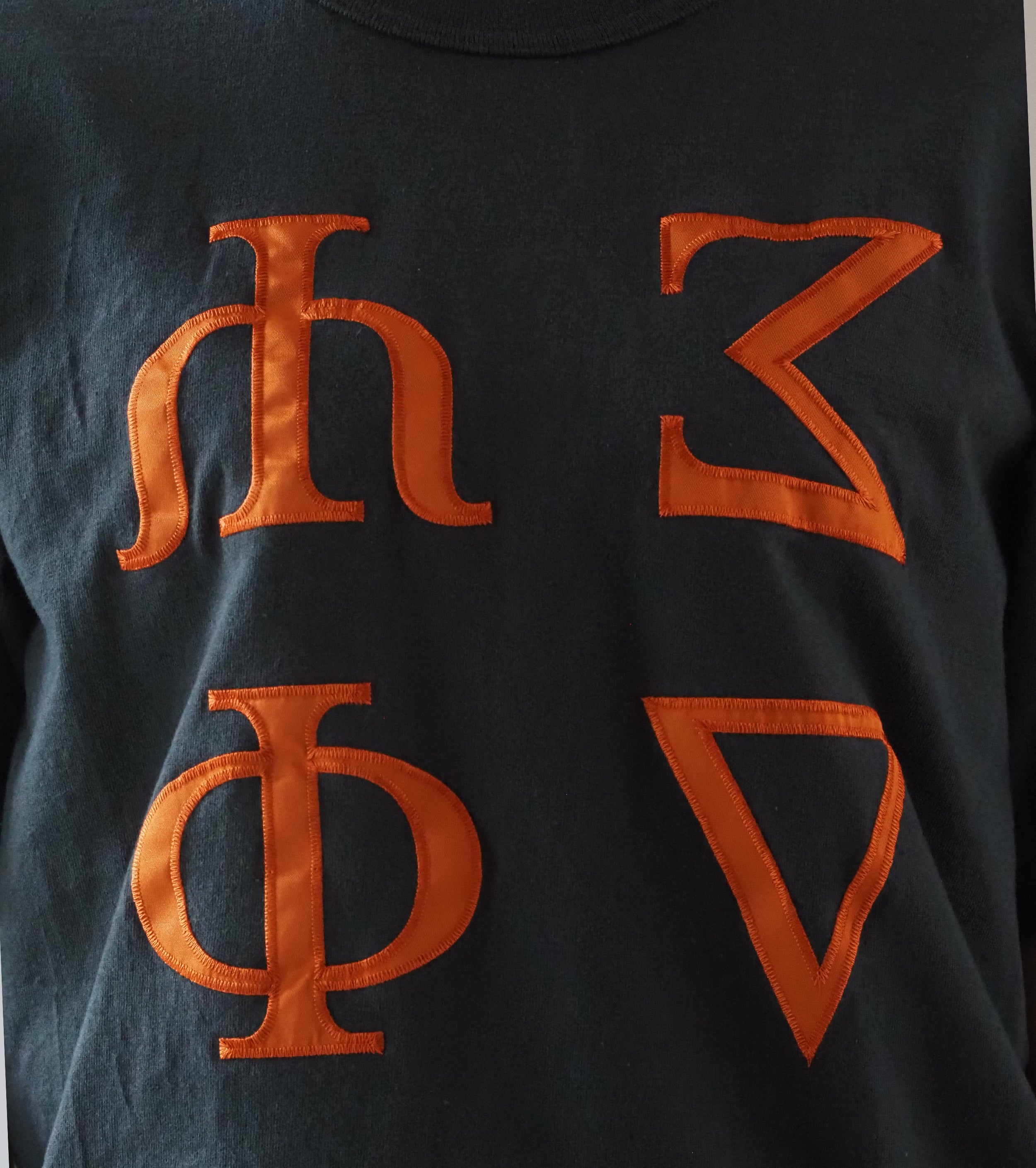 blurhms ROOT STOCK Fictional-Fraternity 88/12 パッチ ティー スタンダード , Night Black × Orange
