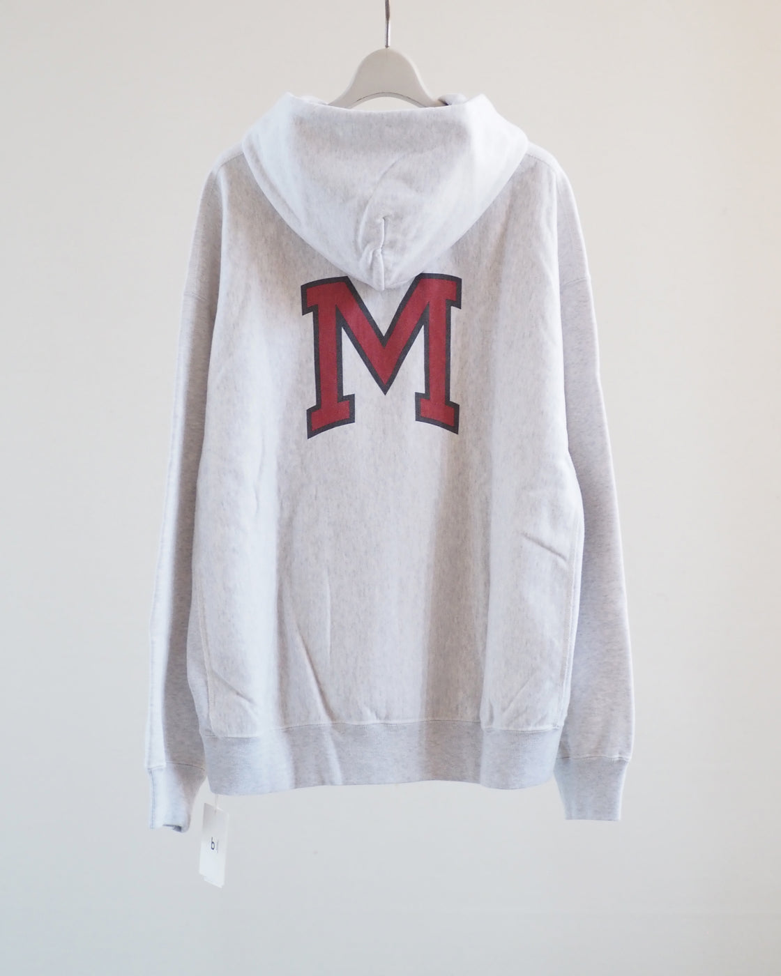 Blurhms Print Sweatshirt Hoodie Pullover Big,Heater White×IT-M