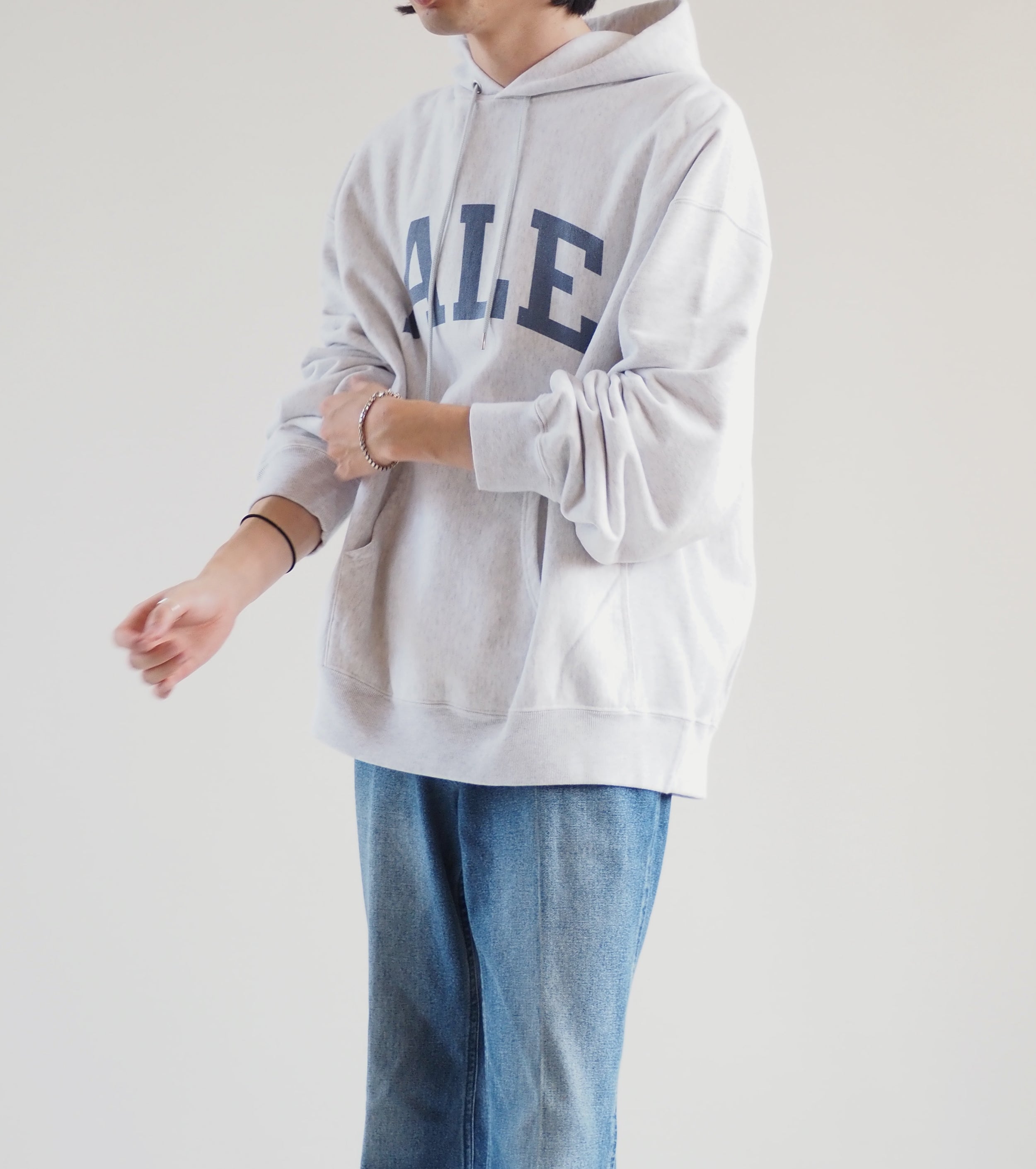 Blurhms Print Sweatshirt Hoodie Pullover Big,Heater White×ALE-Y