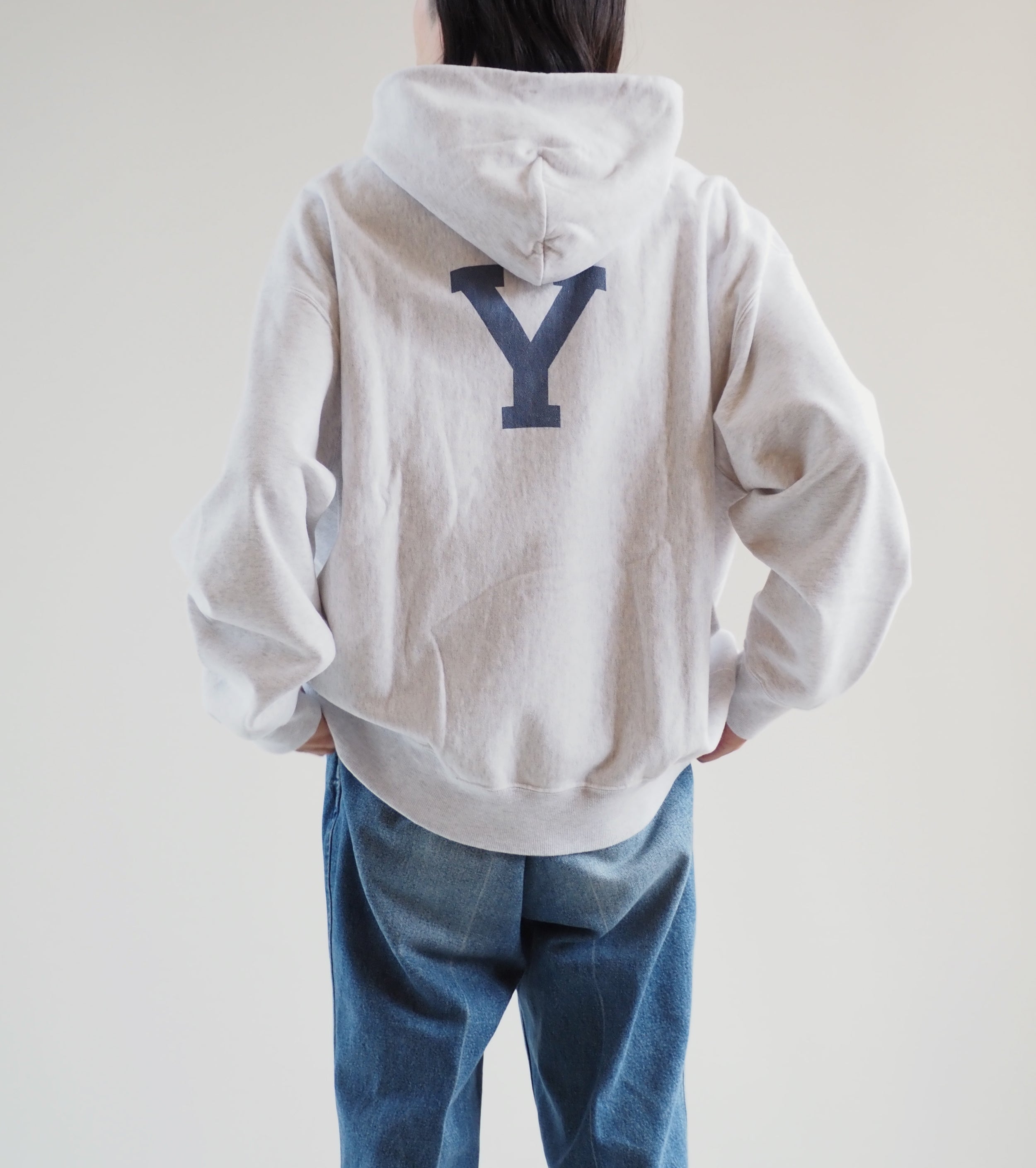 Blurhms Print Sweatshirt Hoodie Pullover Big,Heater White×ALE-Y