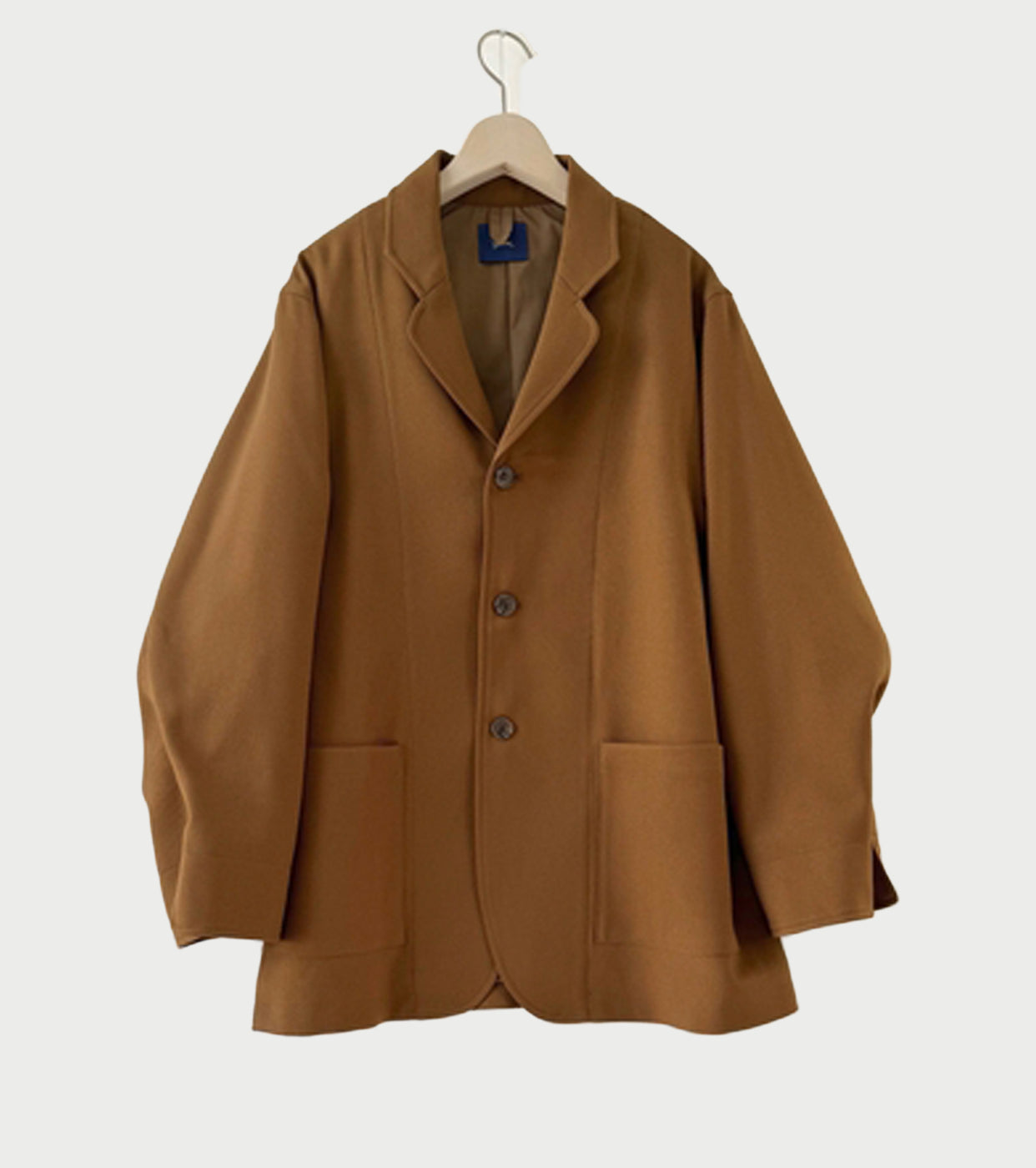 Yarmo  スリー ボタン ワークジャケット ポリサージ ,  Khaki