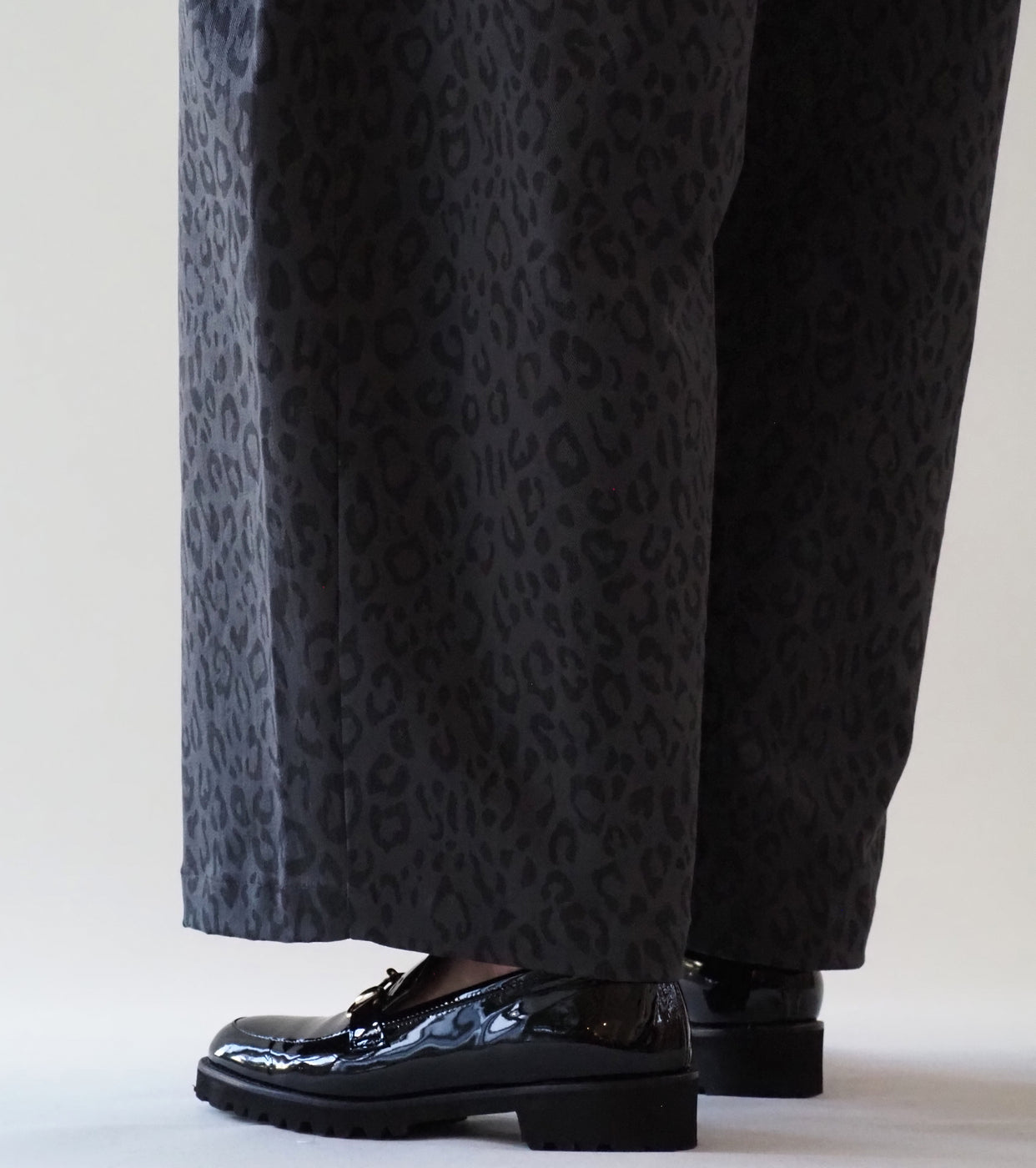 Yarmo レオパード ワーク パンツ , Grey