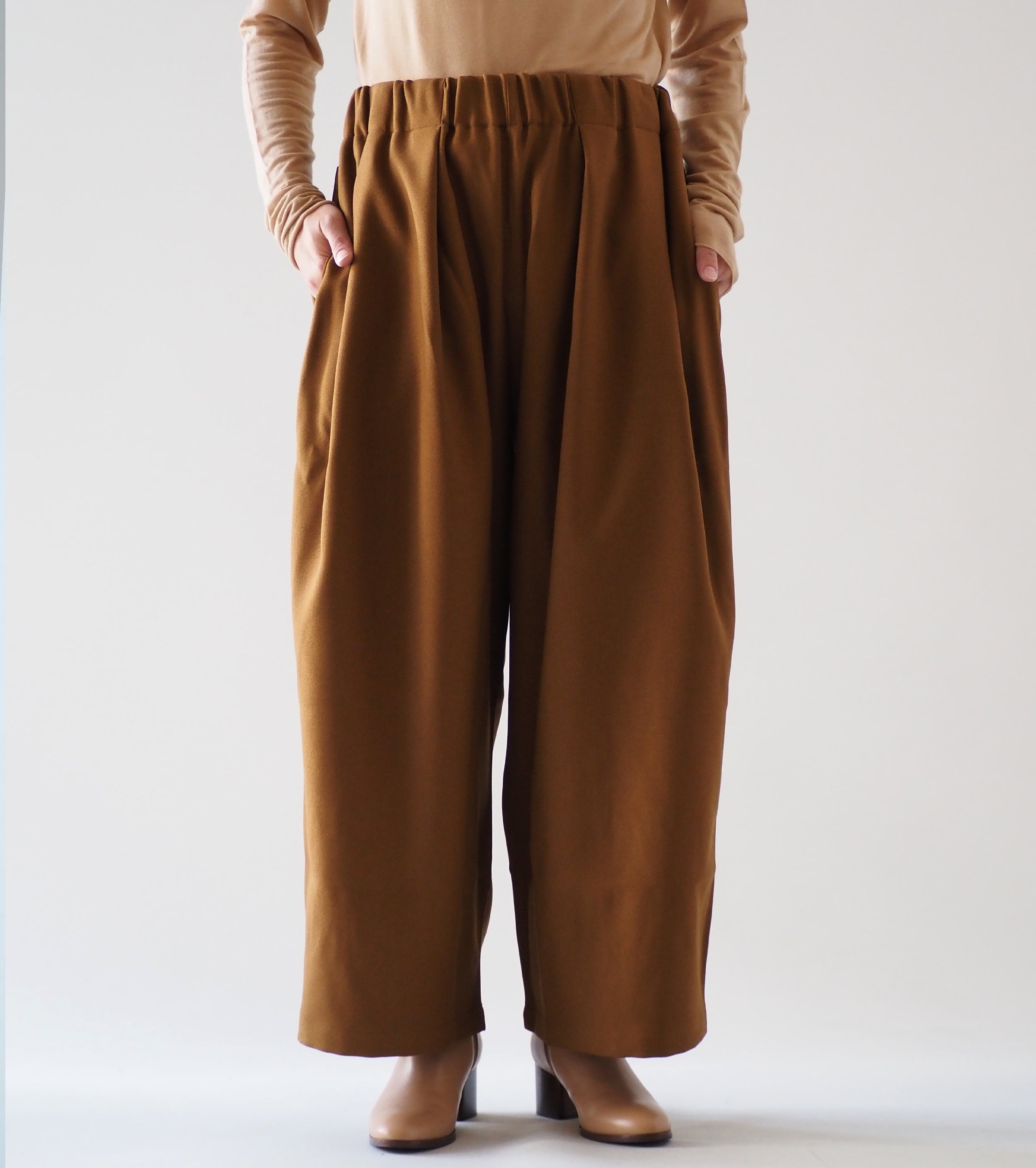 Yarmo ワークパンツ ポリサージ , Khaki