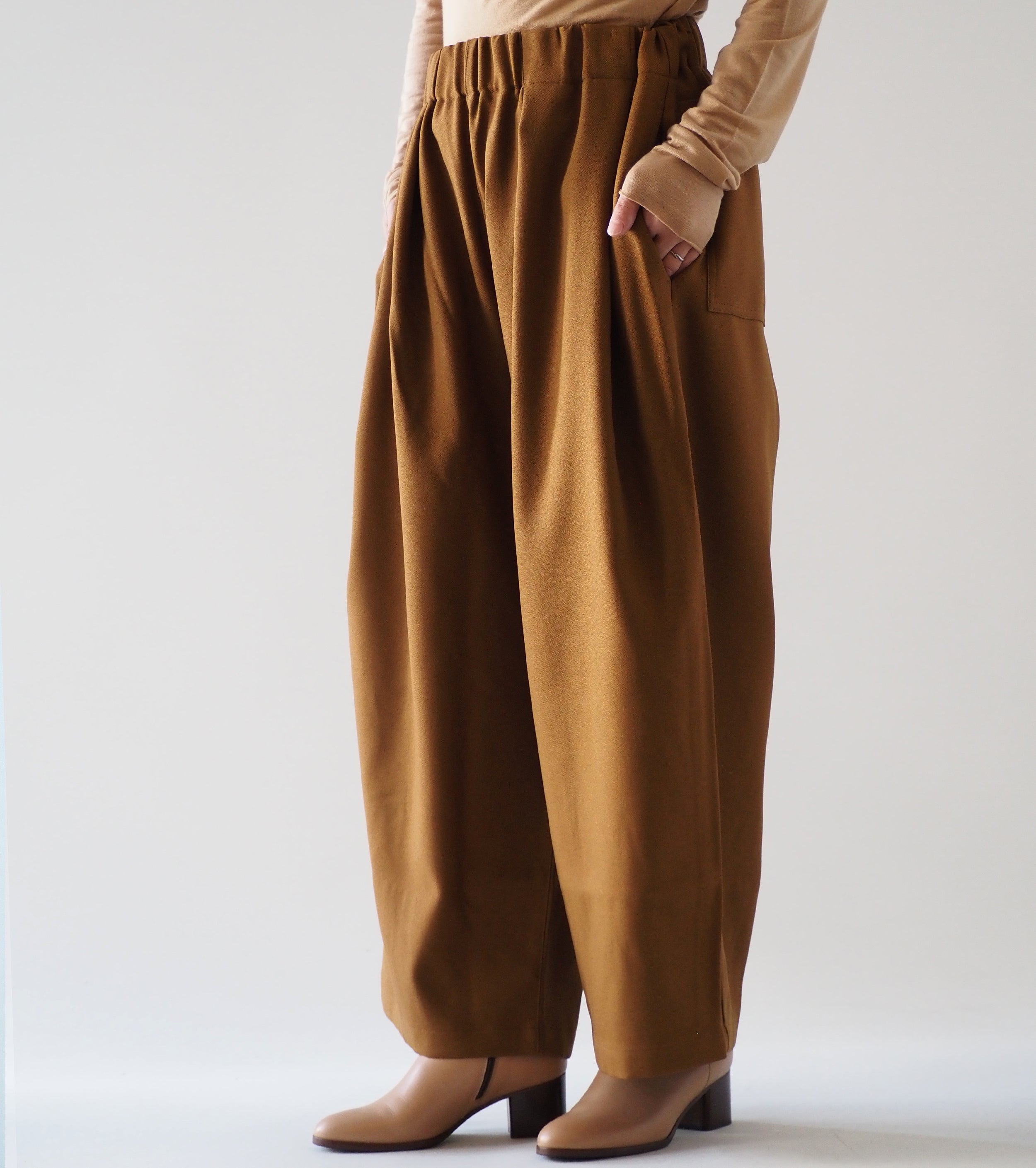 Yarmo ワークパンツ ポリサージ , Khaki