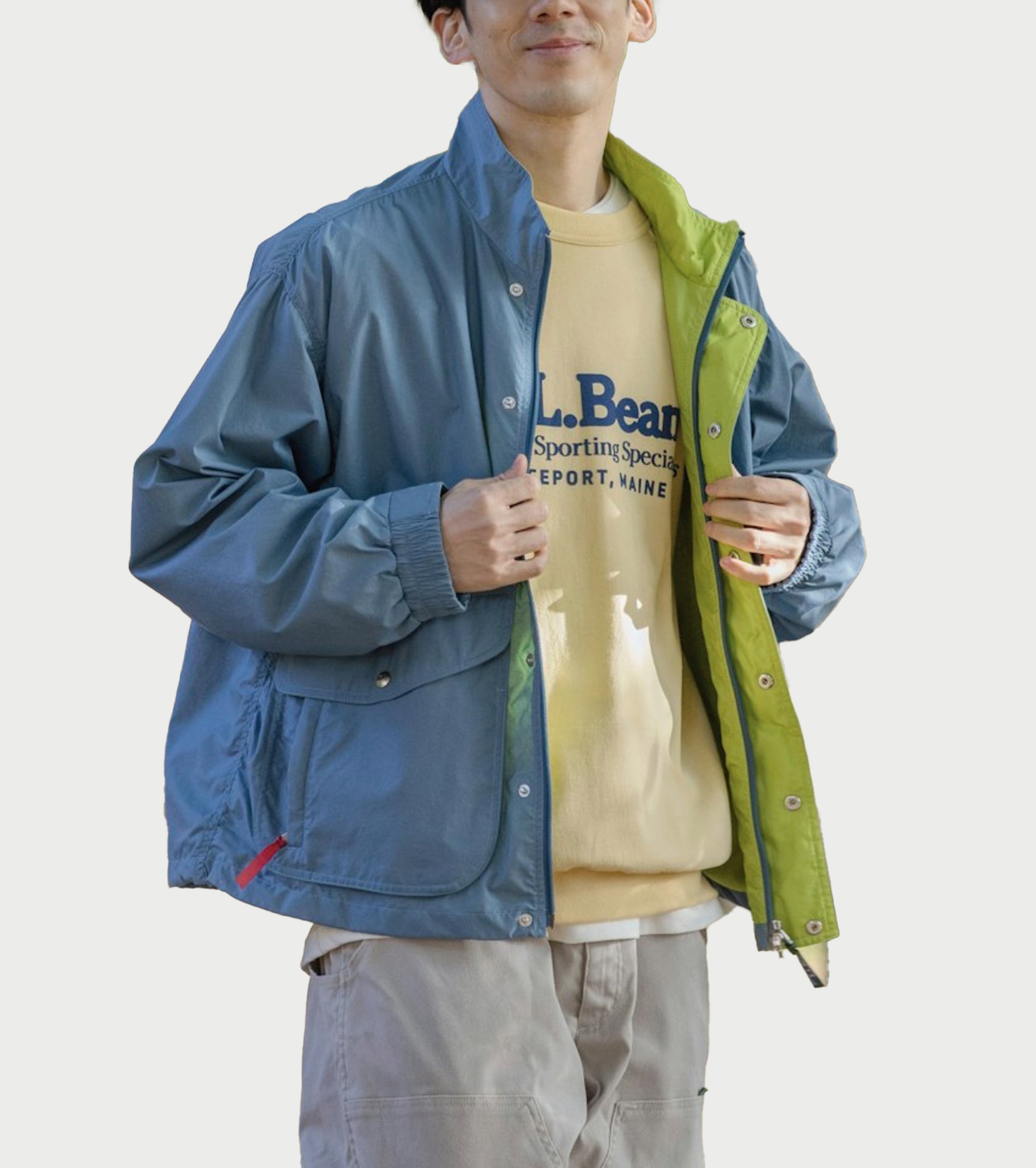 L.L.Bean JAPAN EDITION ビーンズ ウィンディ リッジ ジャケット,  Stone Blue