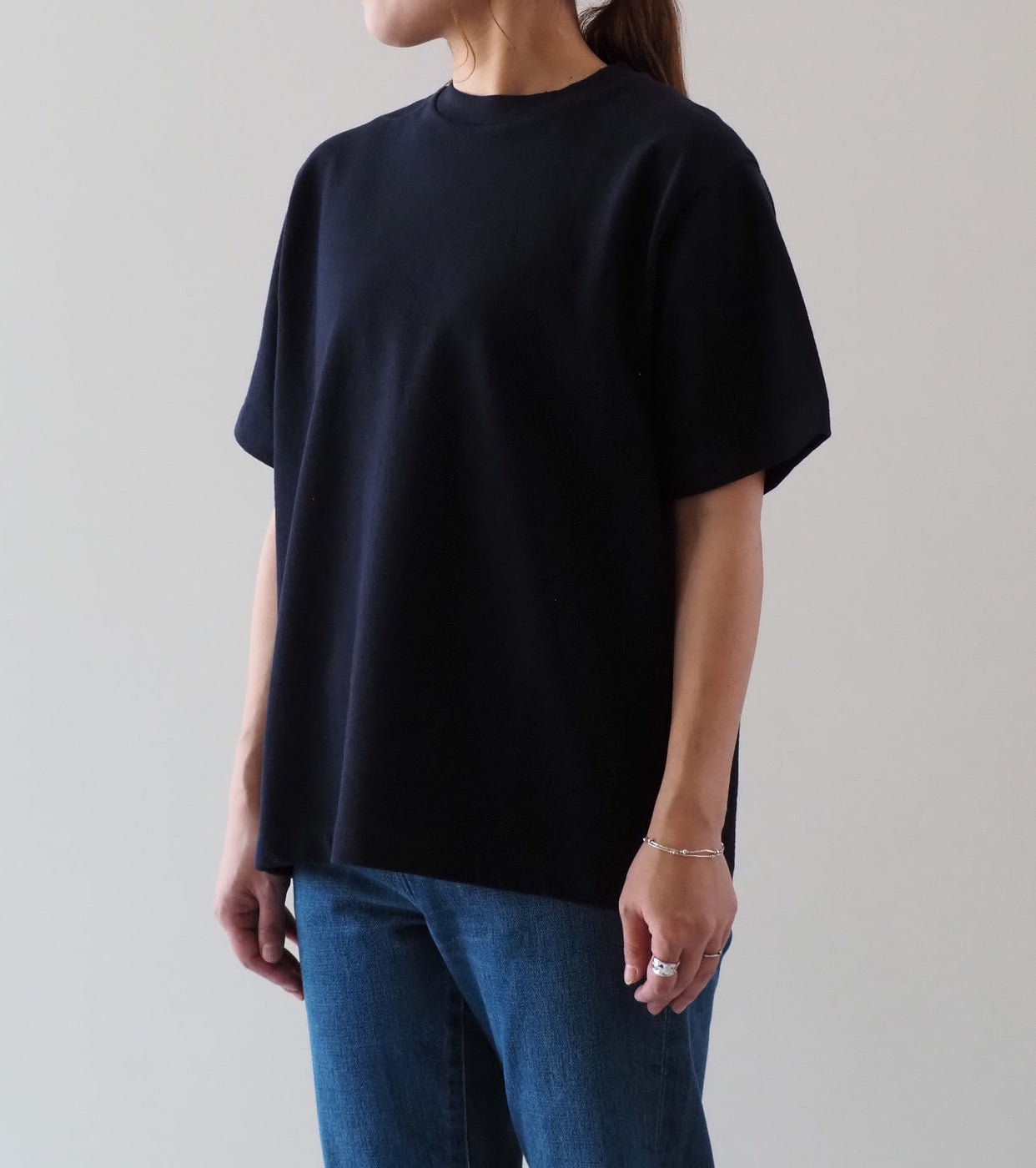 YAECA ピケ ティーシャツ ＜UNISEX＞ , Navy