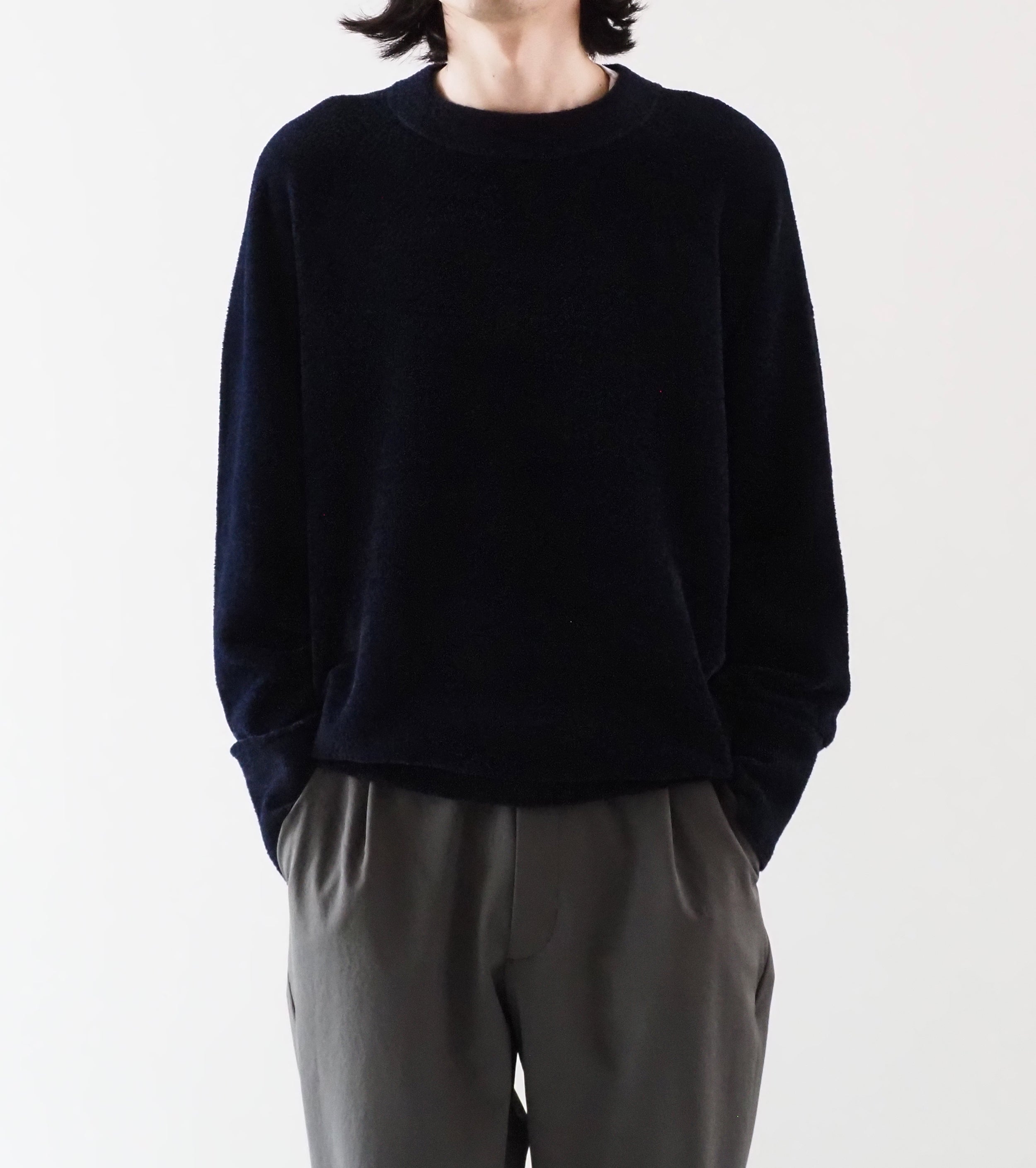 Goldwin Mesh Pile Crew , Ink Navy