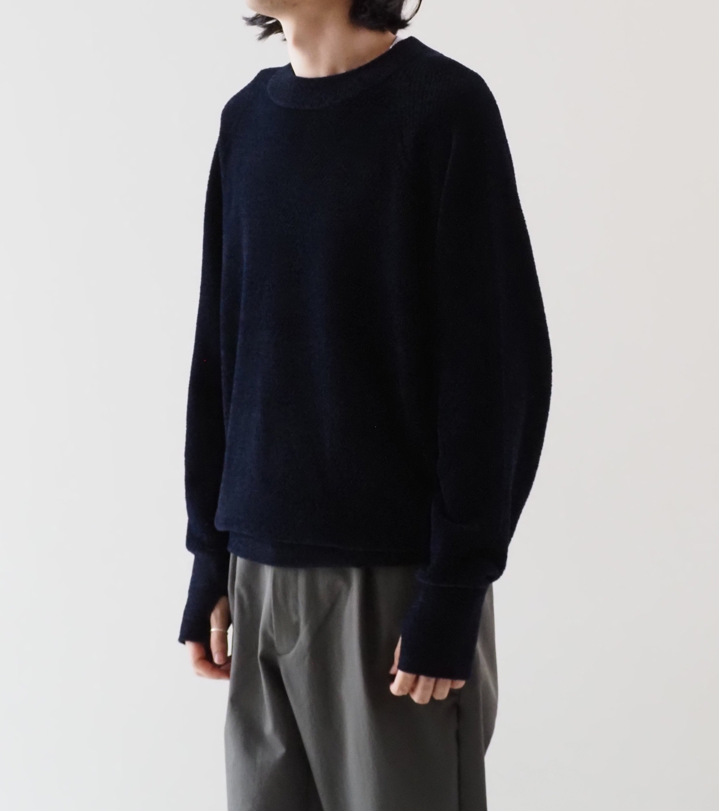 Goldwin Mesh Pile Crew , Ink Navy