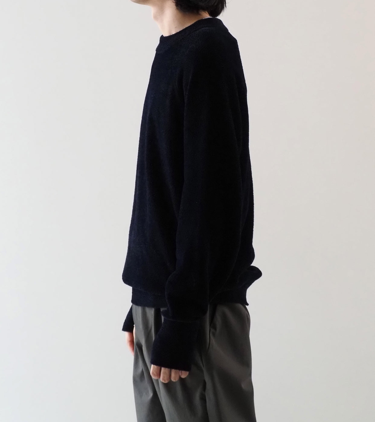 Goldwin Mesh Pile Crew , Ink Navy