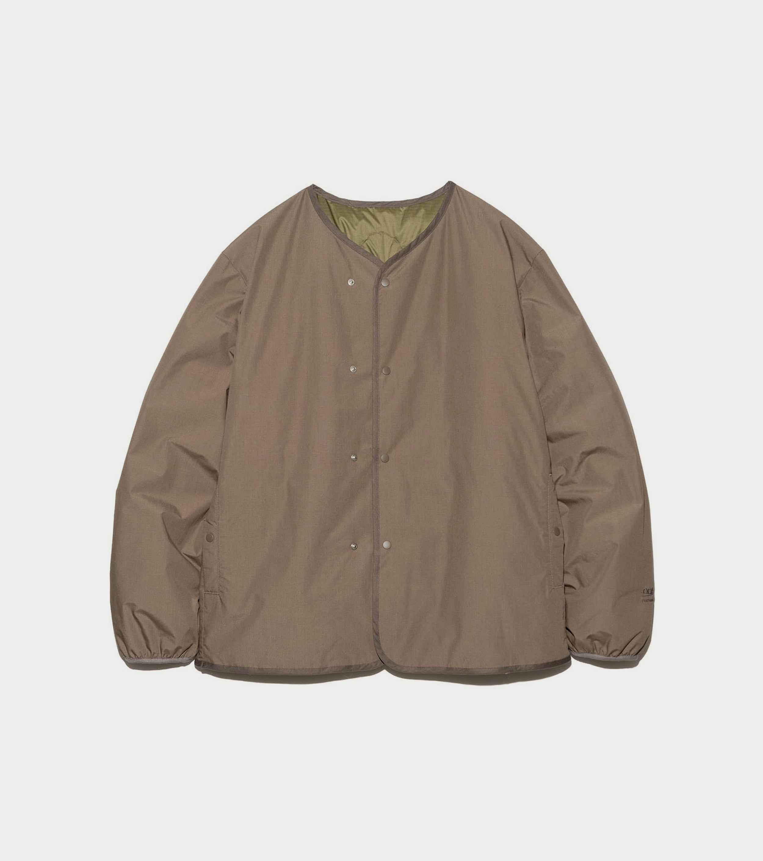 nanamica ウィメンズ  リバーシブル ダウン カーディガン, Khaki beige