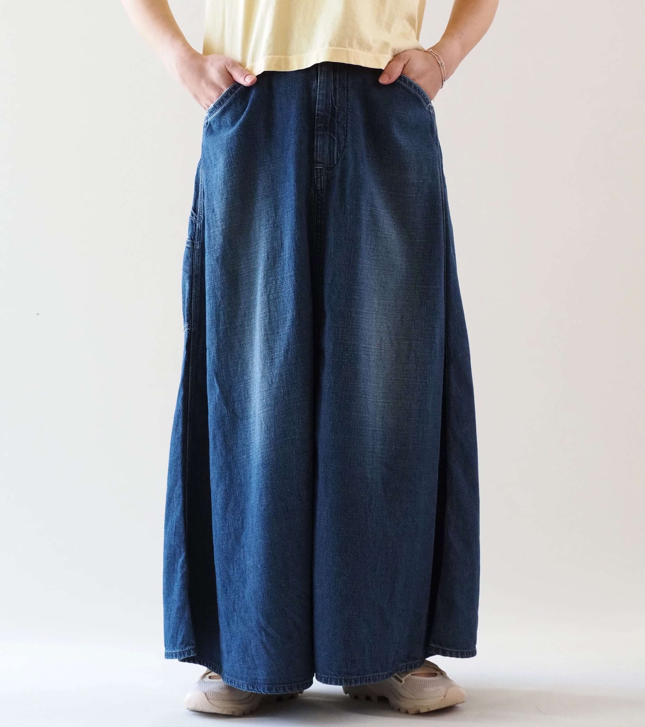 orslow 30's ペインター ロング デニム スカート , Denim Used