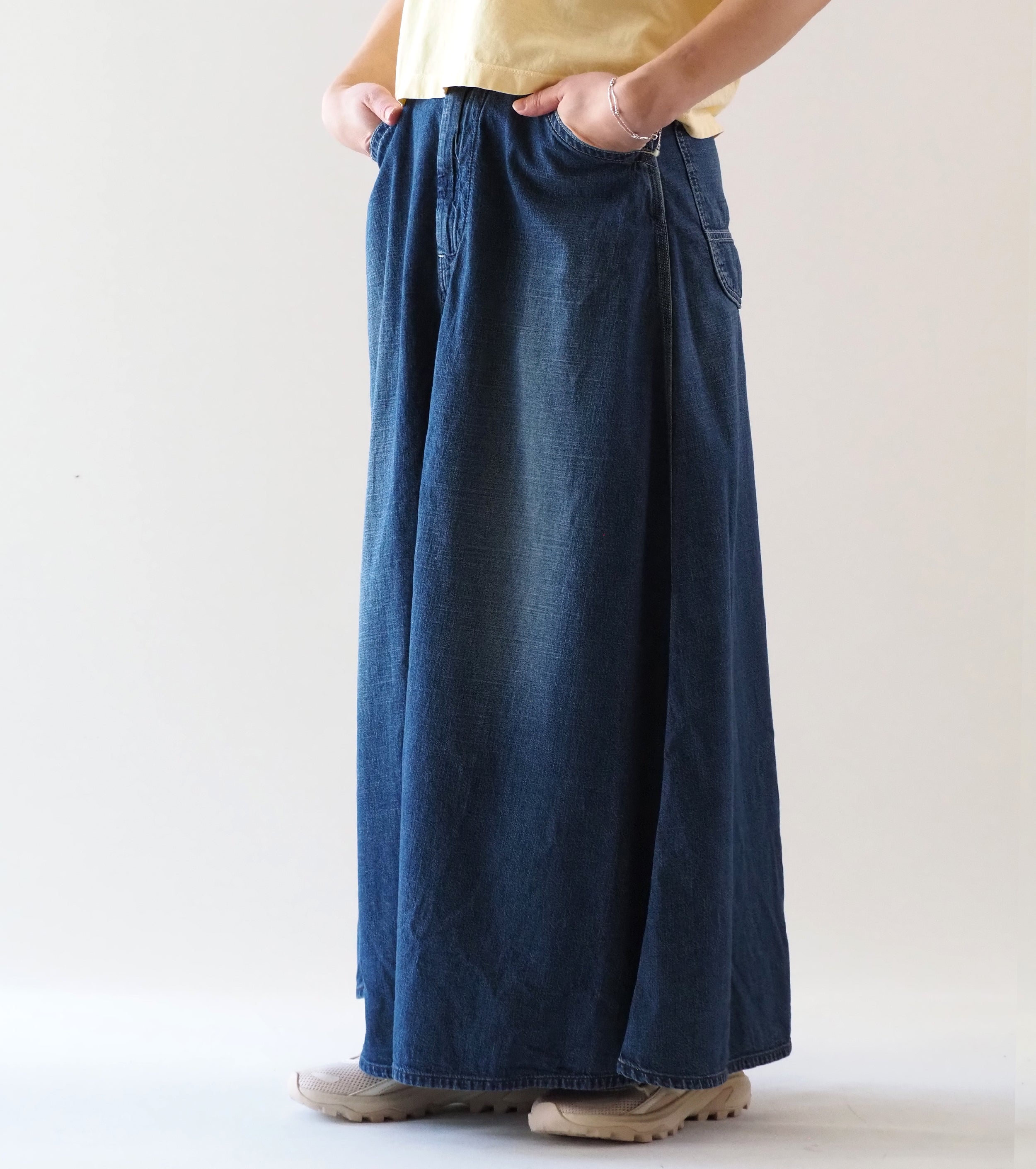 orslow 30's ペインター ロング デニム スカート , Denim Used