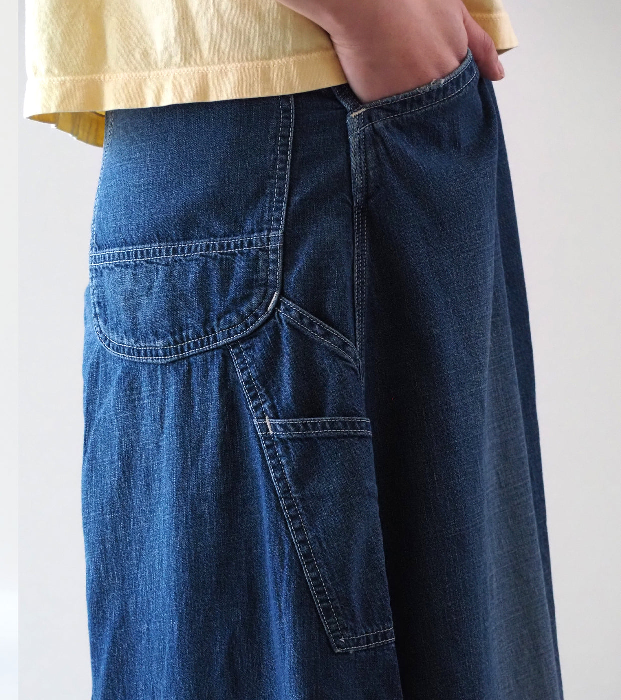 orslow 30's ペインター ロング デニム スカート , Denim Used