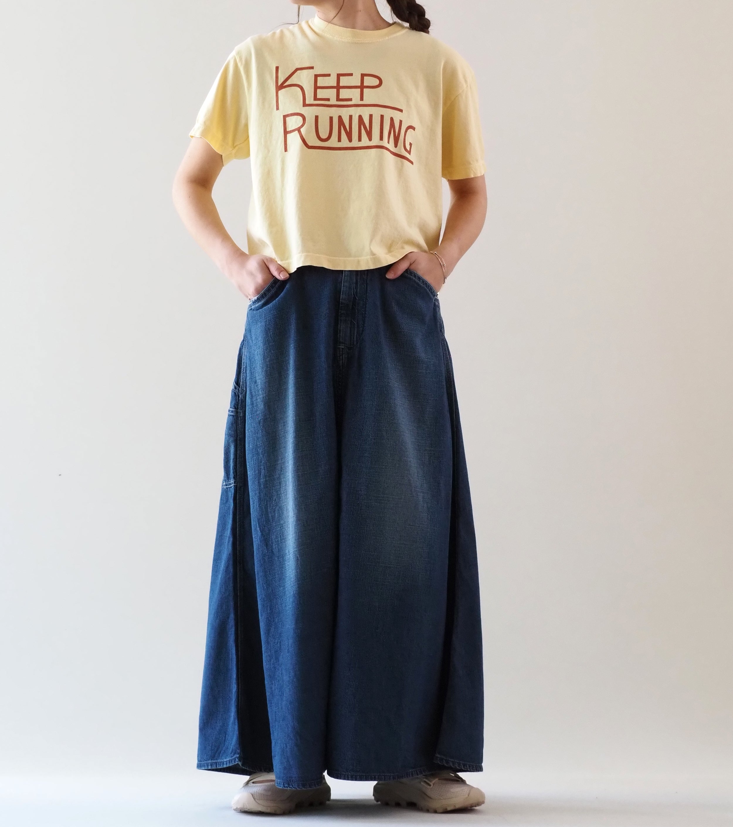 orslow 30's ペインター ロング デニム スカート , Denim Used
