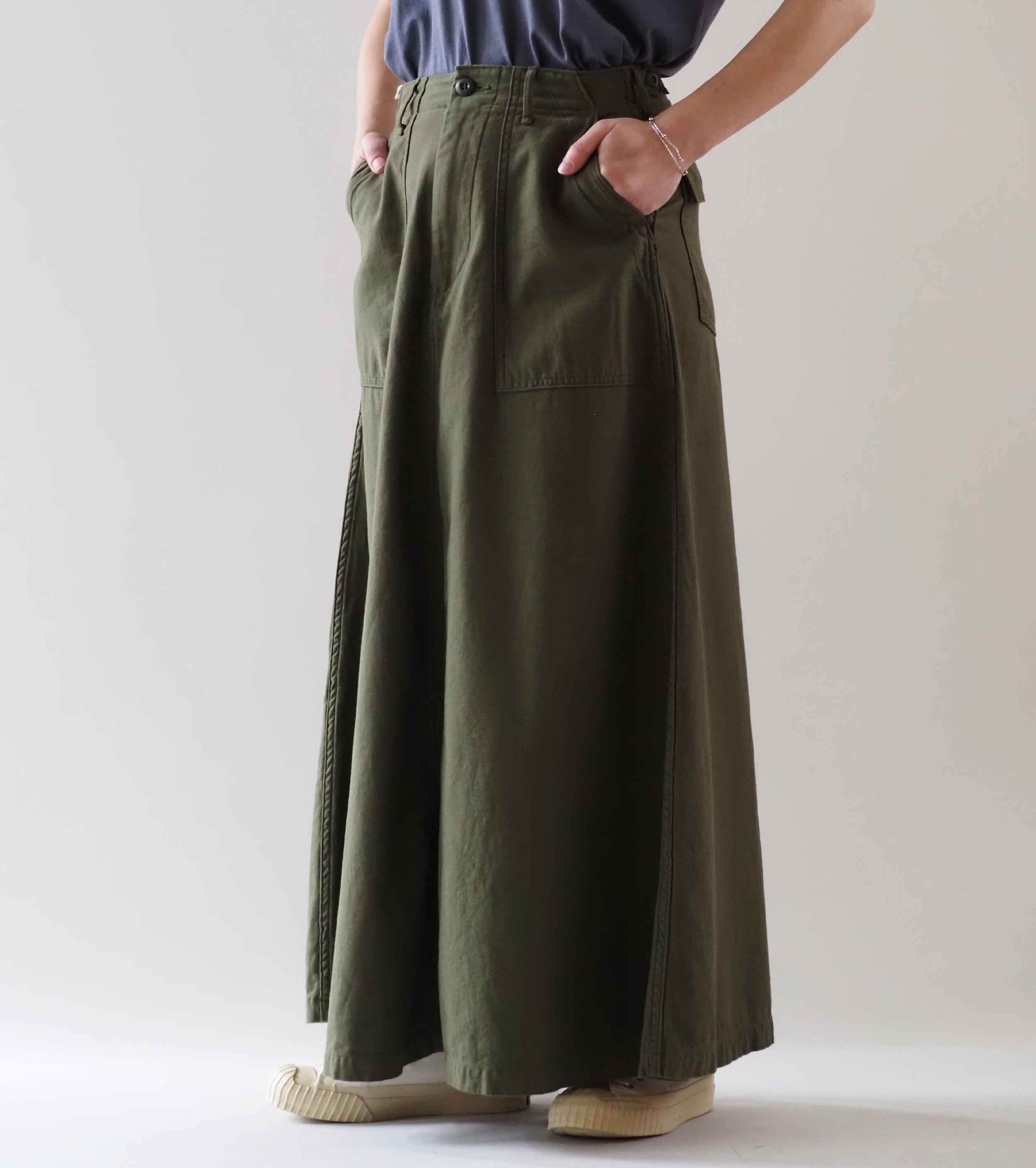 orslow U.S ARMY ファティーグスカート, Dark Olive