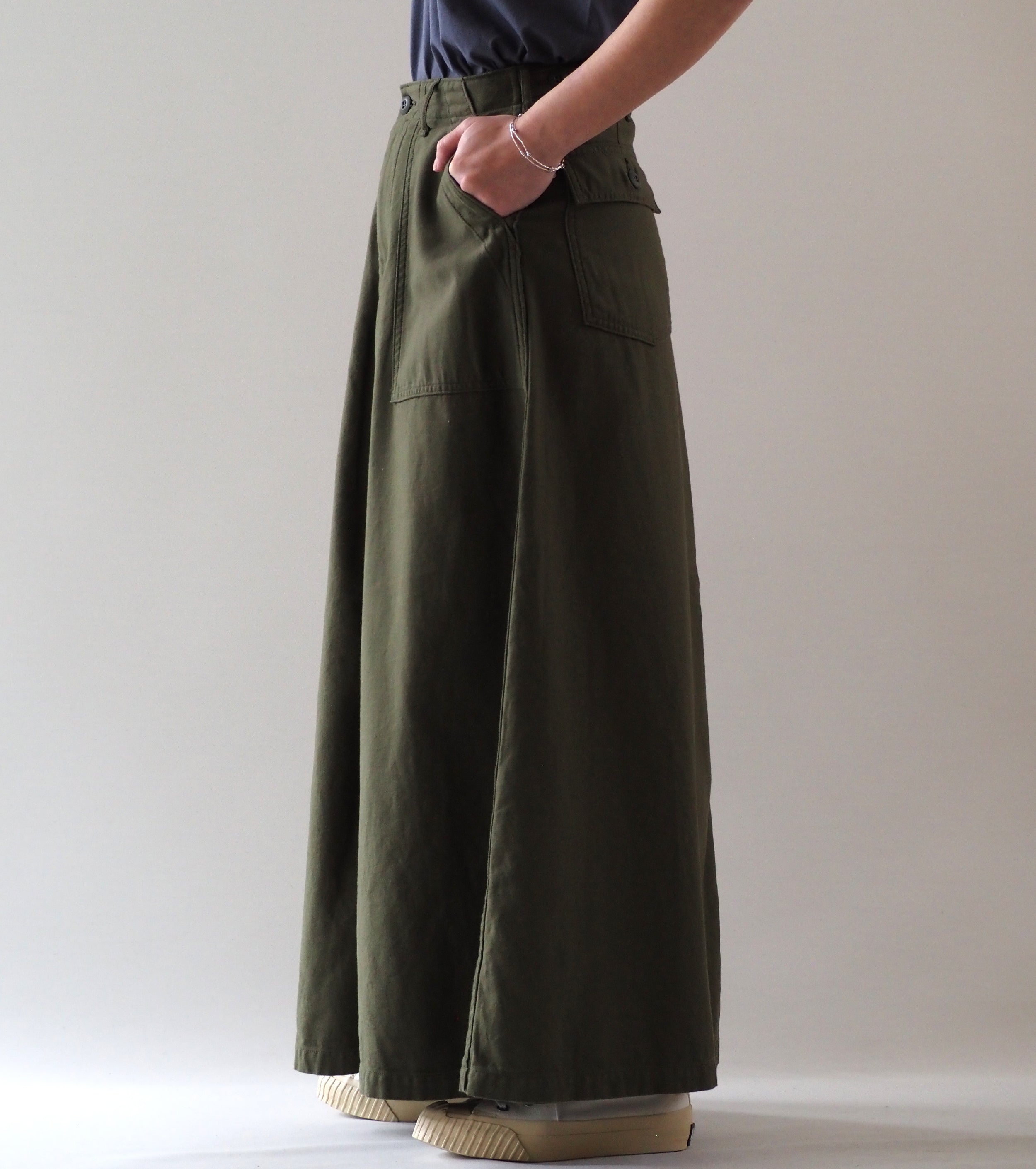 orslow U.S ARMY ファティーグスカート, Dark Olive