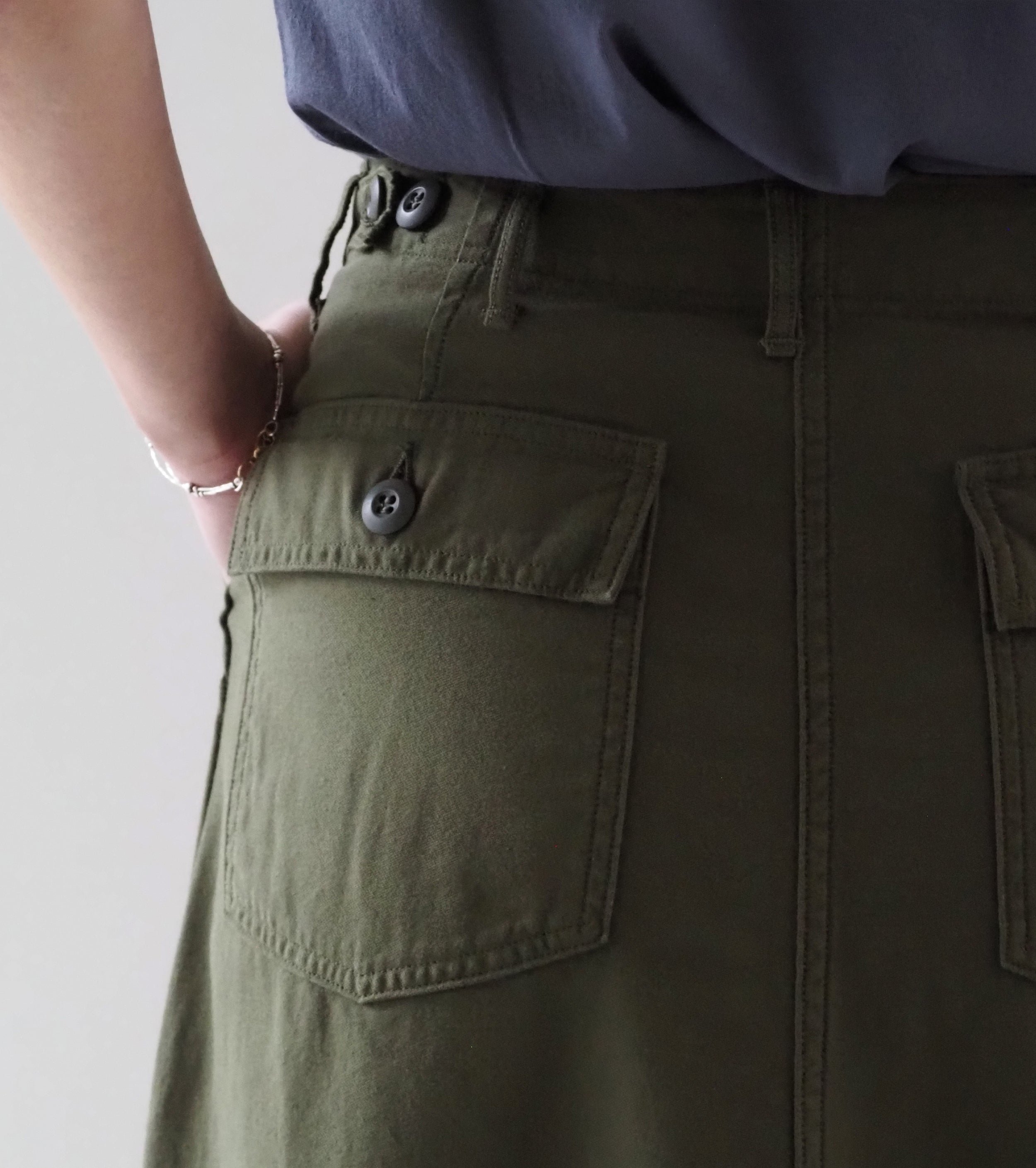 orslow U.S ARMY ファティーグスカート, Dark Olive