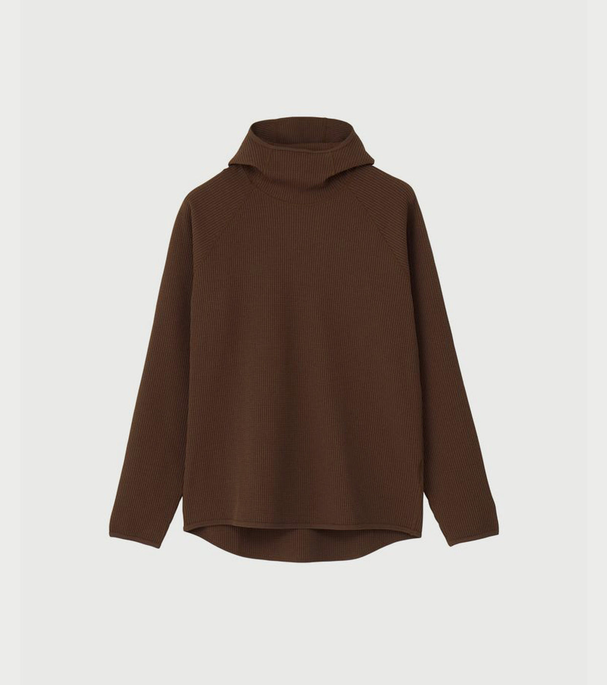 Goldwin ワッフル ライト ロング スリーブ フーディー , Chicory Brown