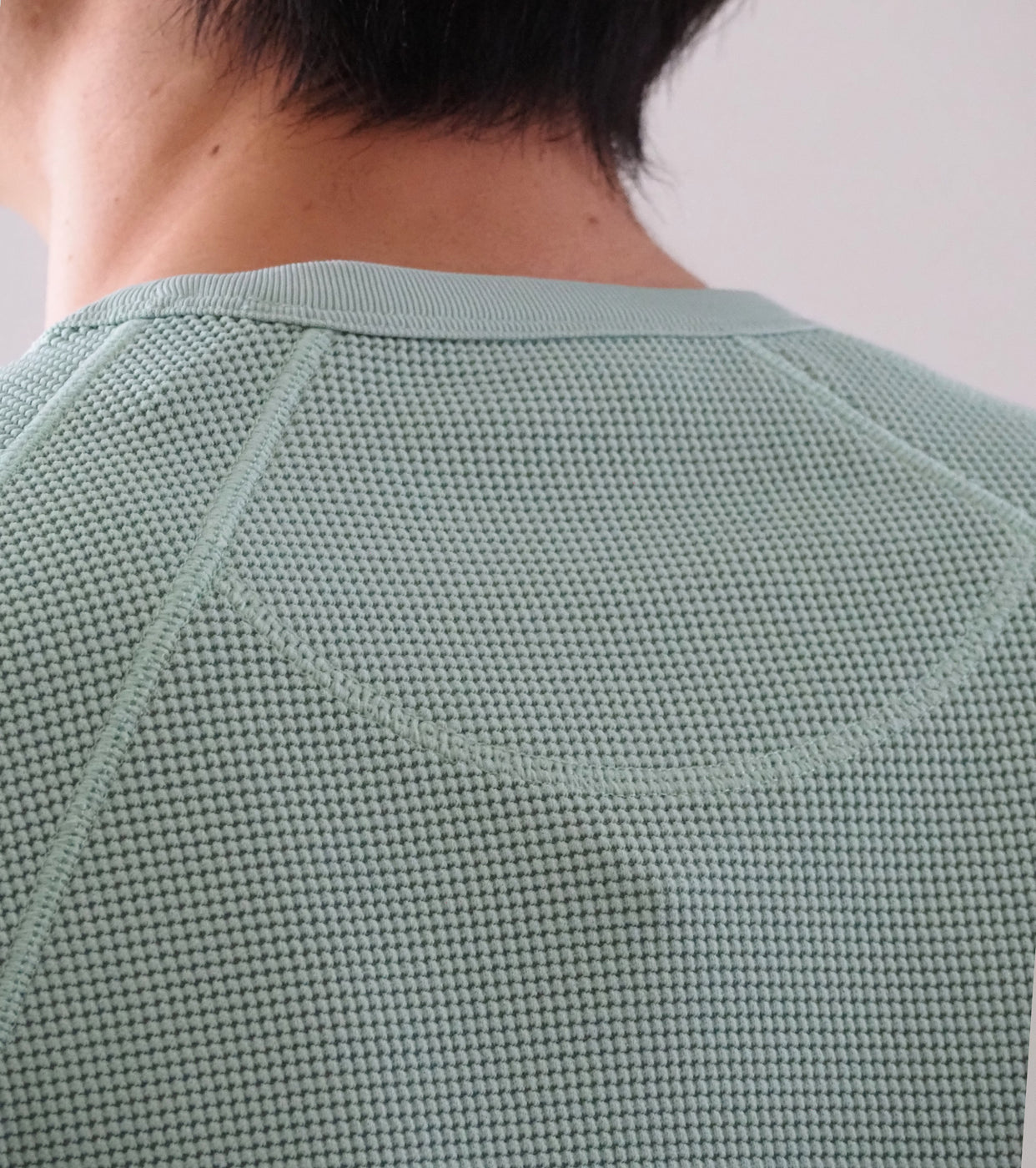 Goldwin メッシュ ワッフル アクチノイド ティーシャツ , Opal Green