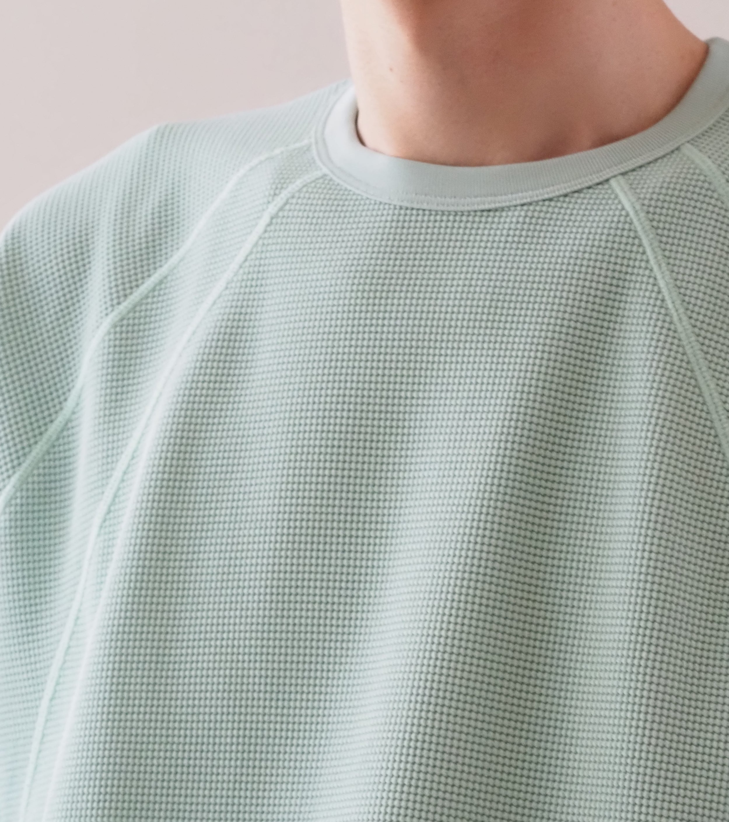 Goldwin メッシュ ワッフル アクチノイド ティーシャツ , Opal Green
