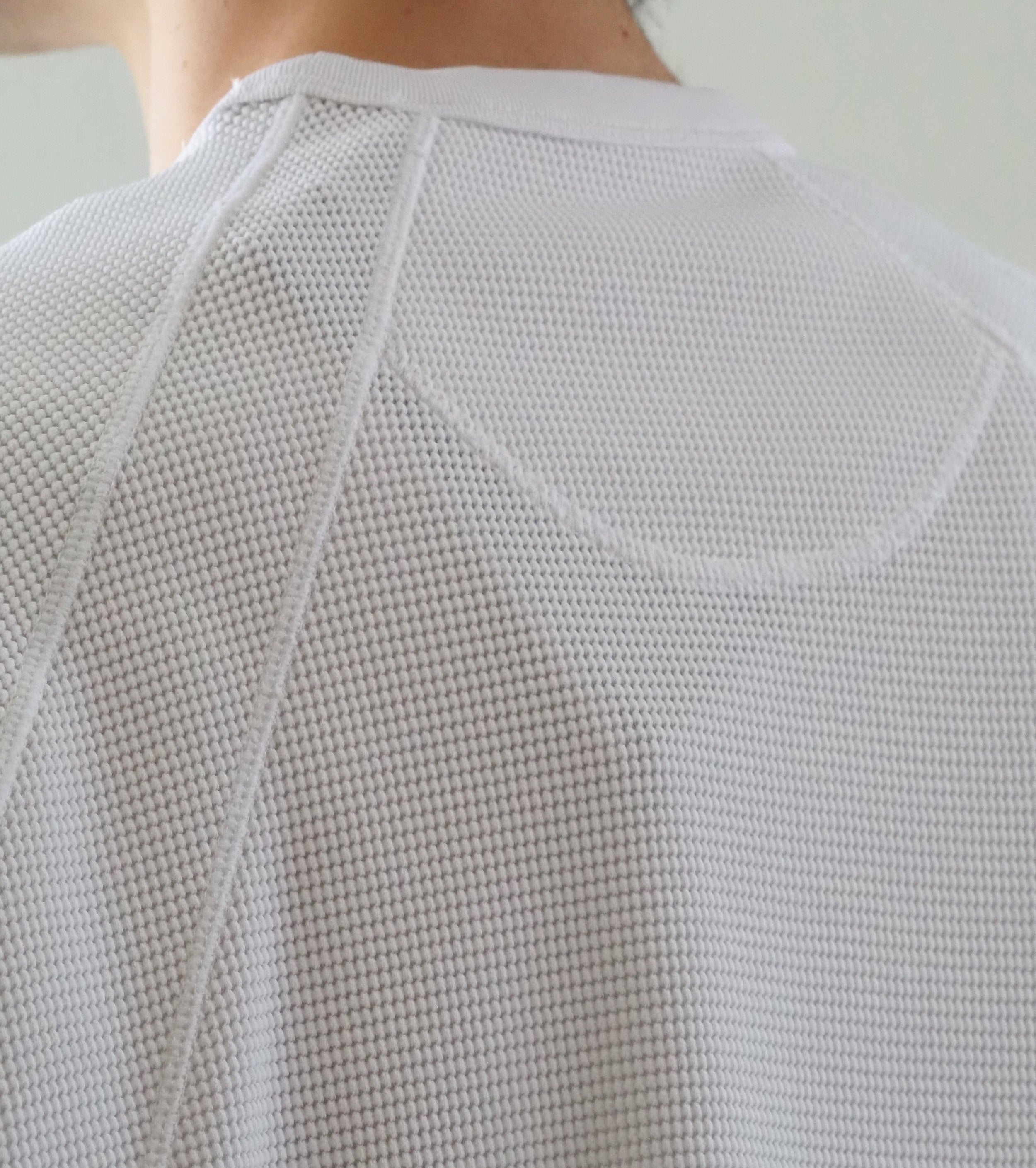 Goldwin メッシュ ワッフル アクチノイド ティーシャツ , White