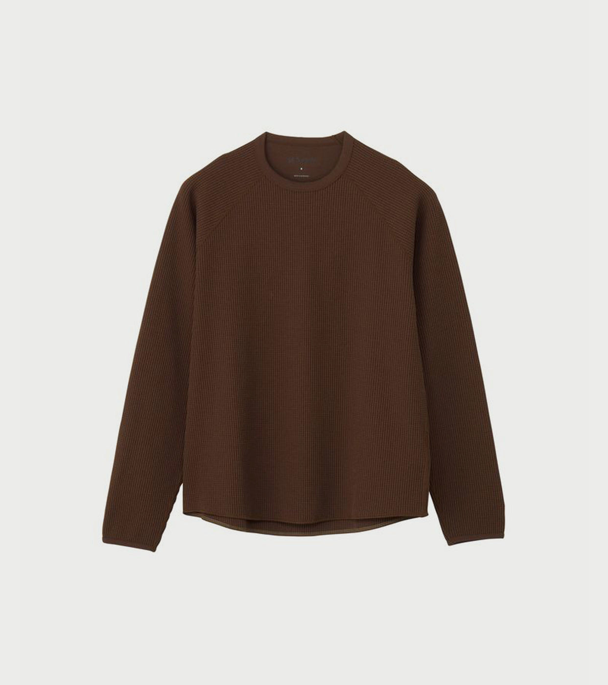 Goldwin Waffle Light Long Sleeve Tee Shirt, Chicory Brown