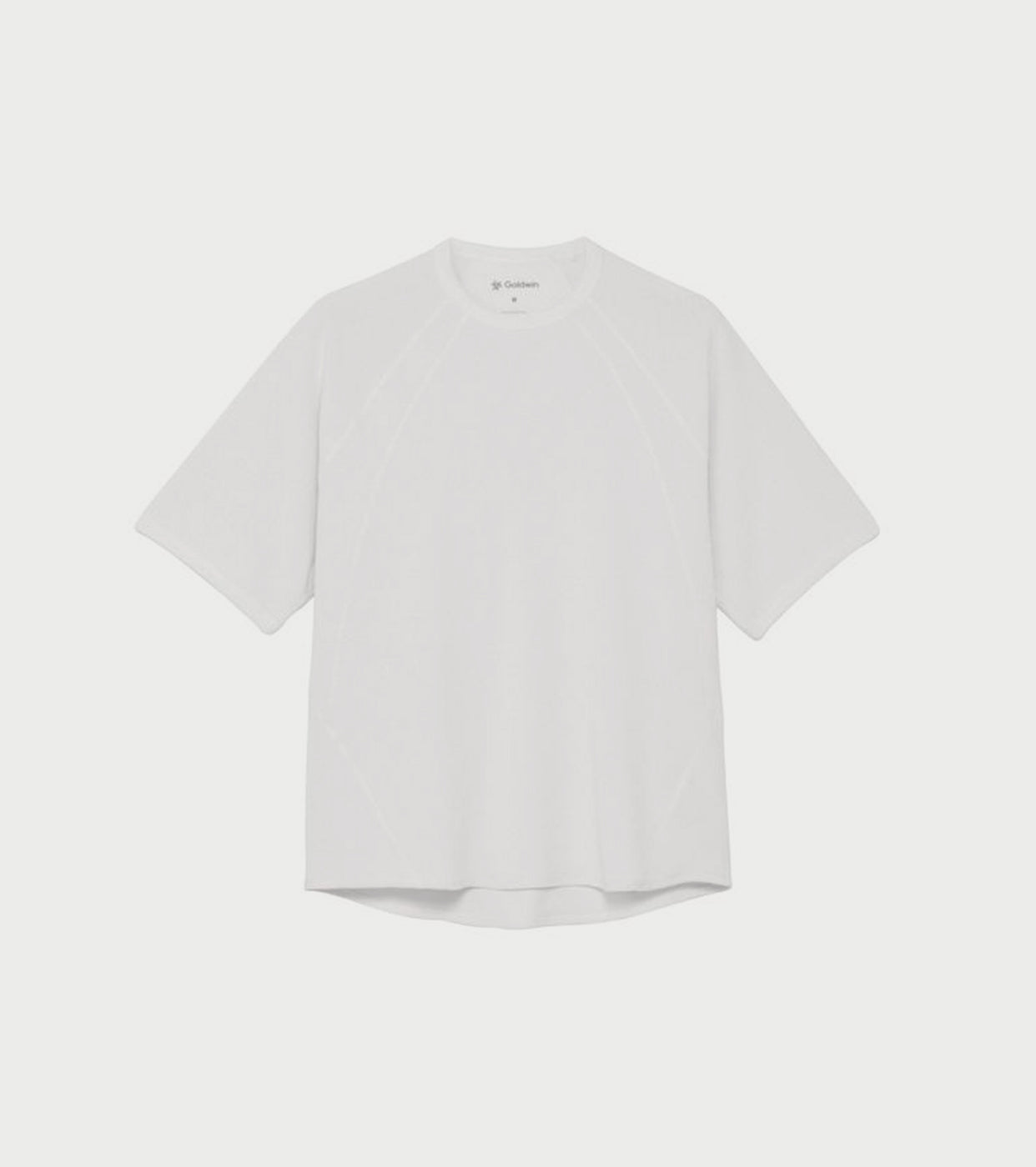 Goldwin メッシュ ワッフル アクチノイド ティーシャツ , White