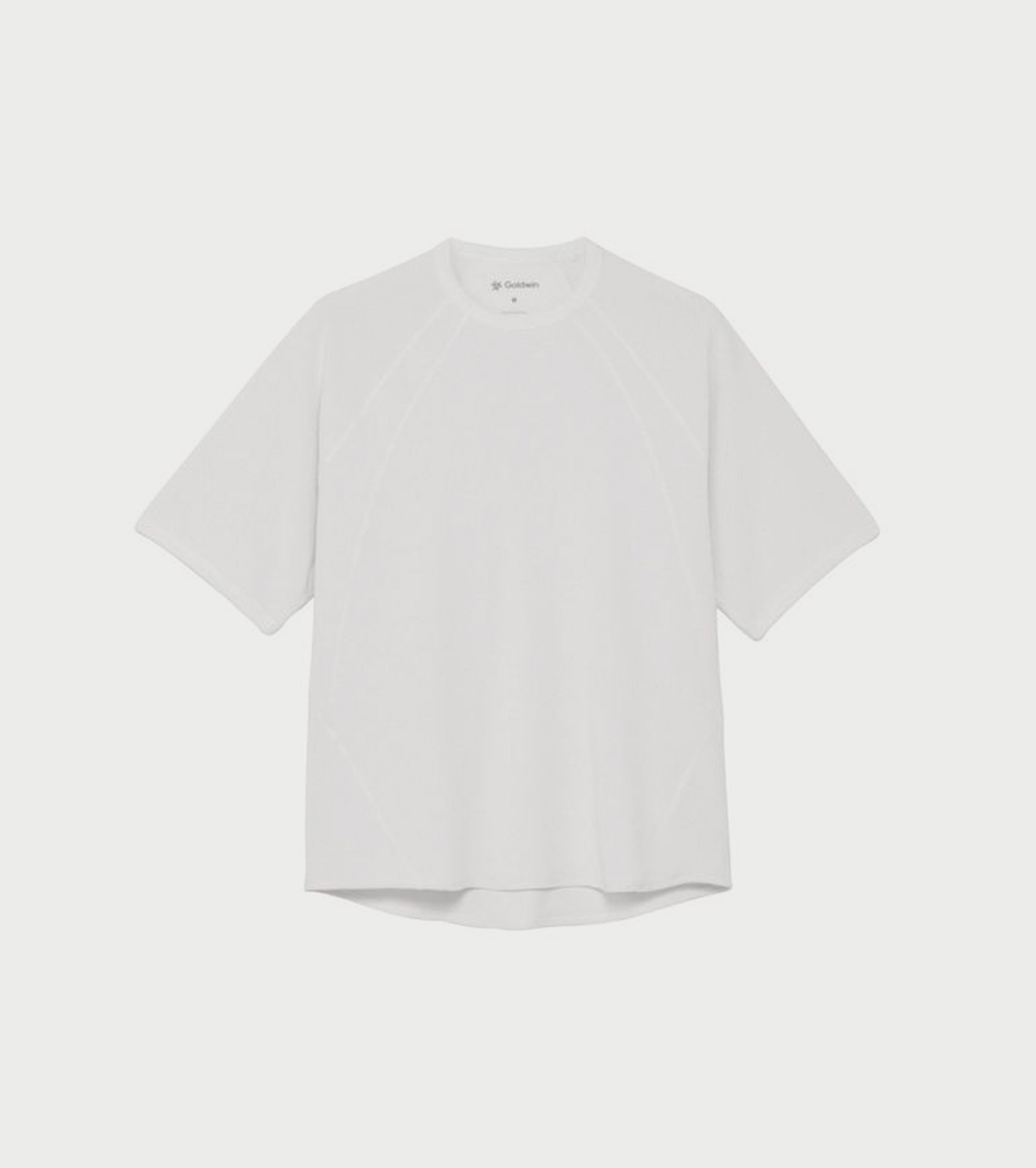 Goldwin メッシュ ワッフル アクチノイド ティーシャツ , White