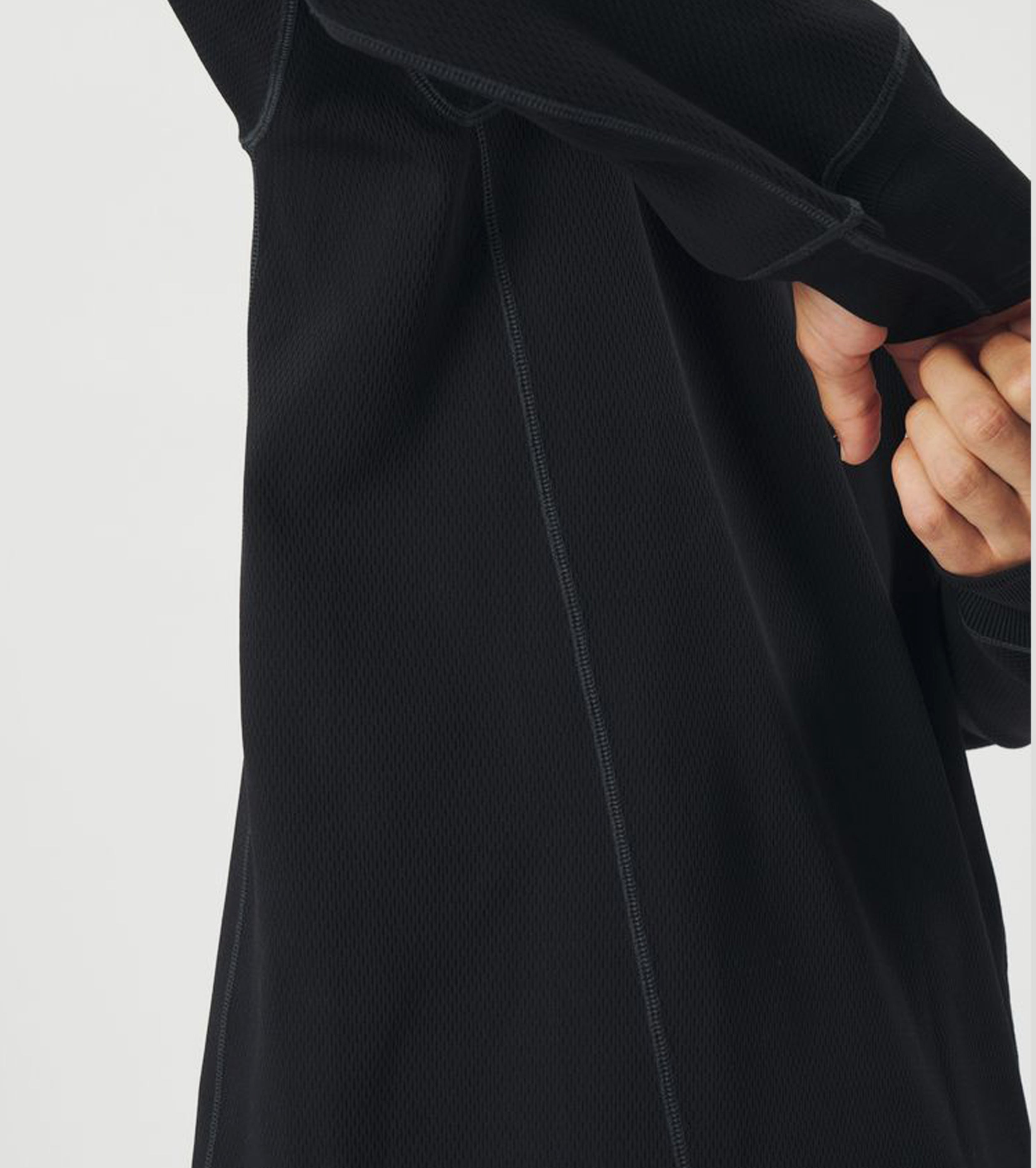 Goldwin フラット ワッフル トップ , Black