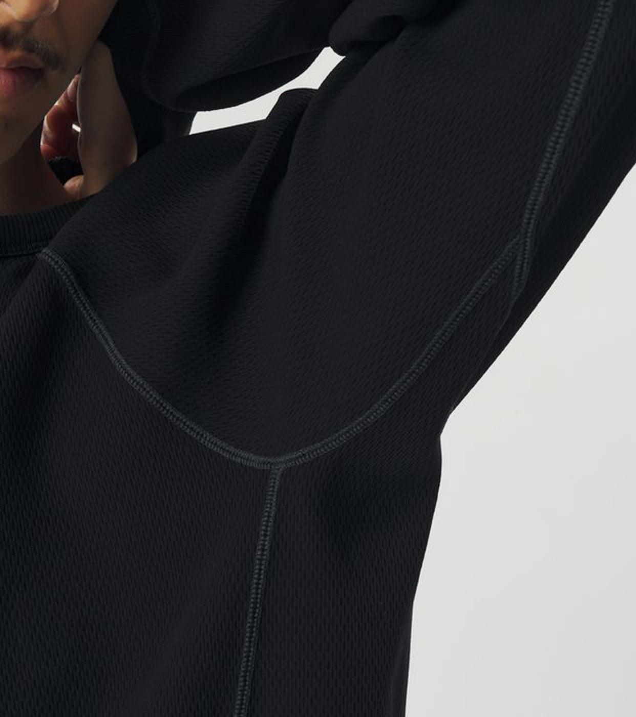 Goldwin フラット ワッフル トップ , Black