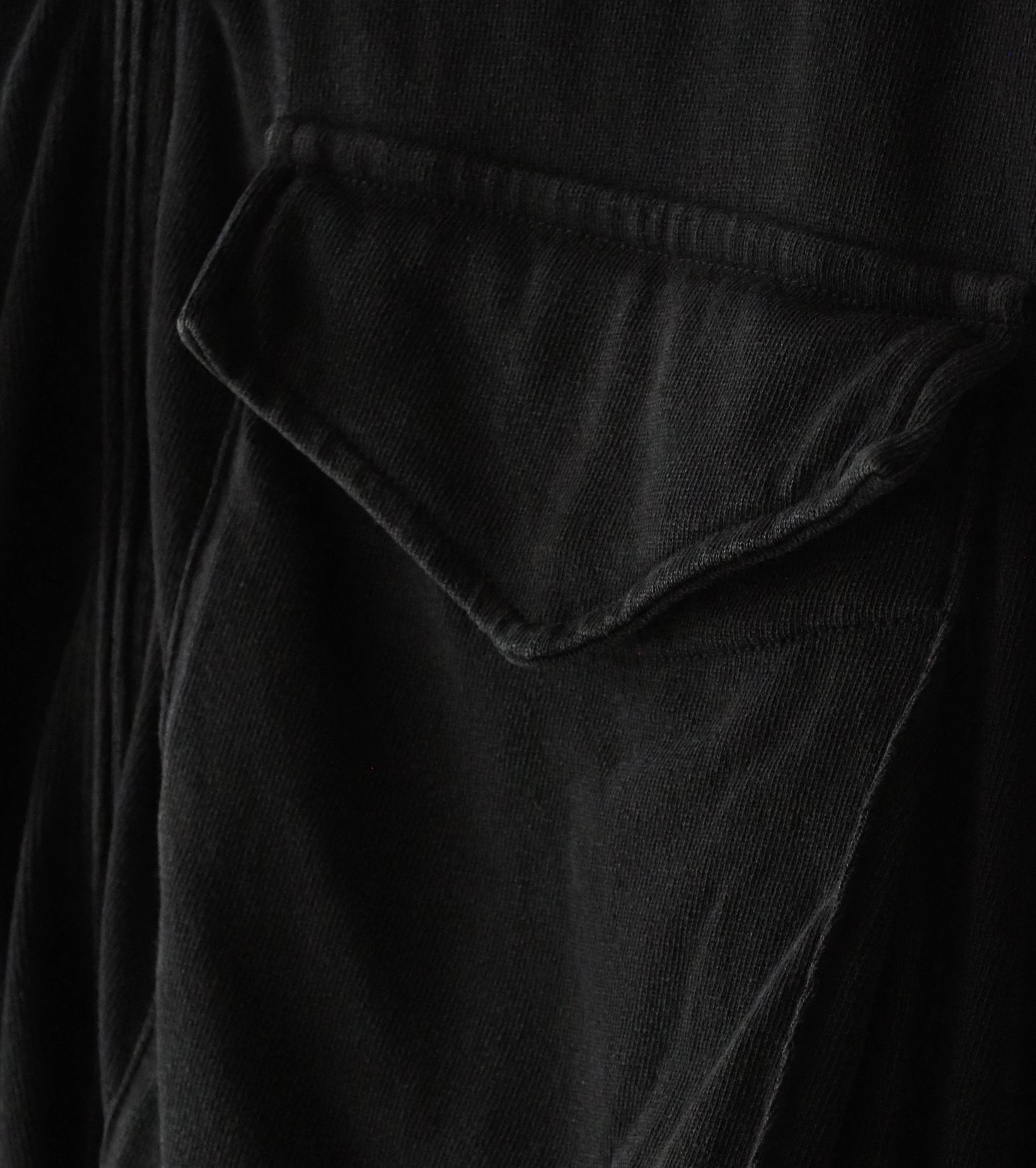 COMOLI Cotton Jersey G8 Jacket , Black