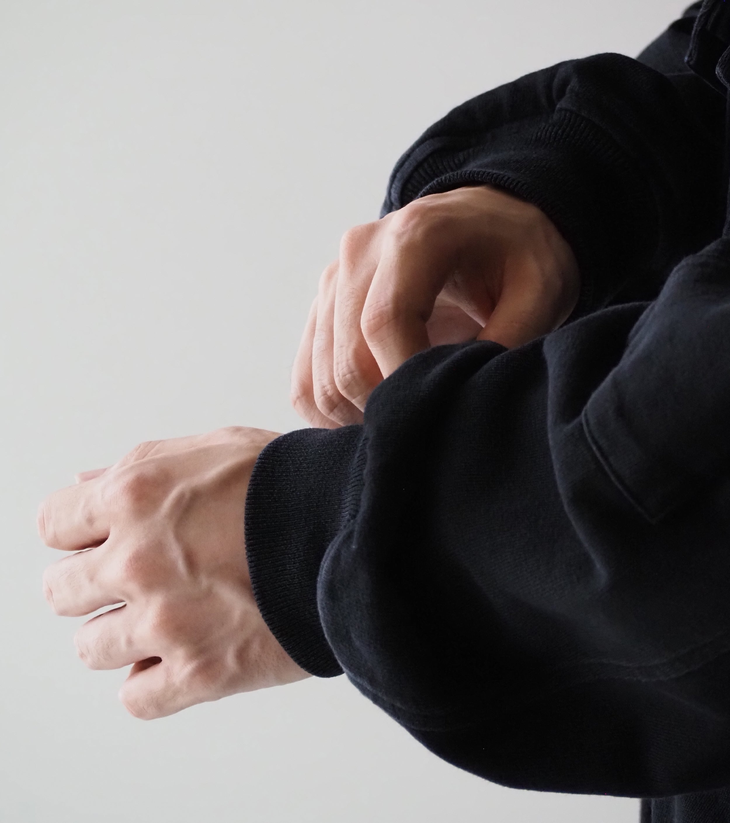 COMOLI Cotton Jersey G8 Jacket , Black