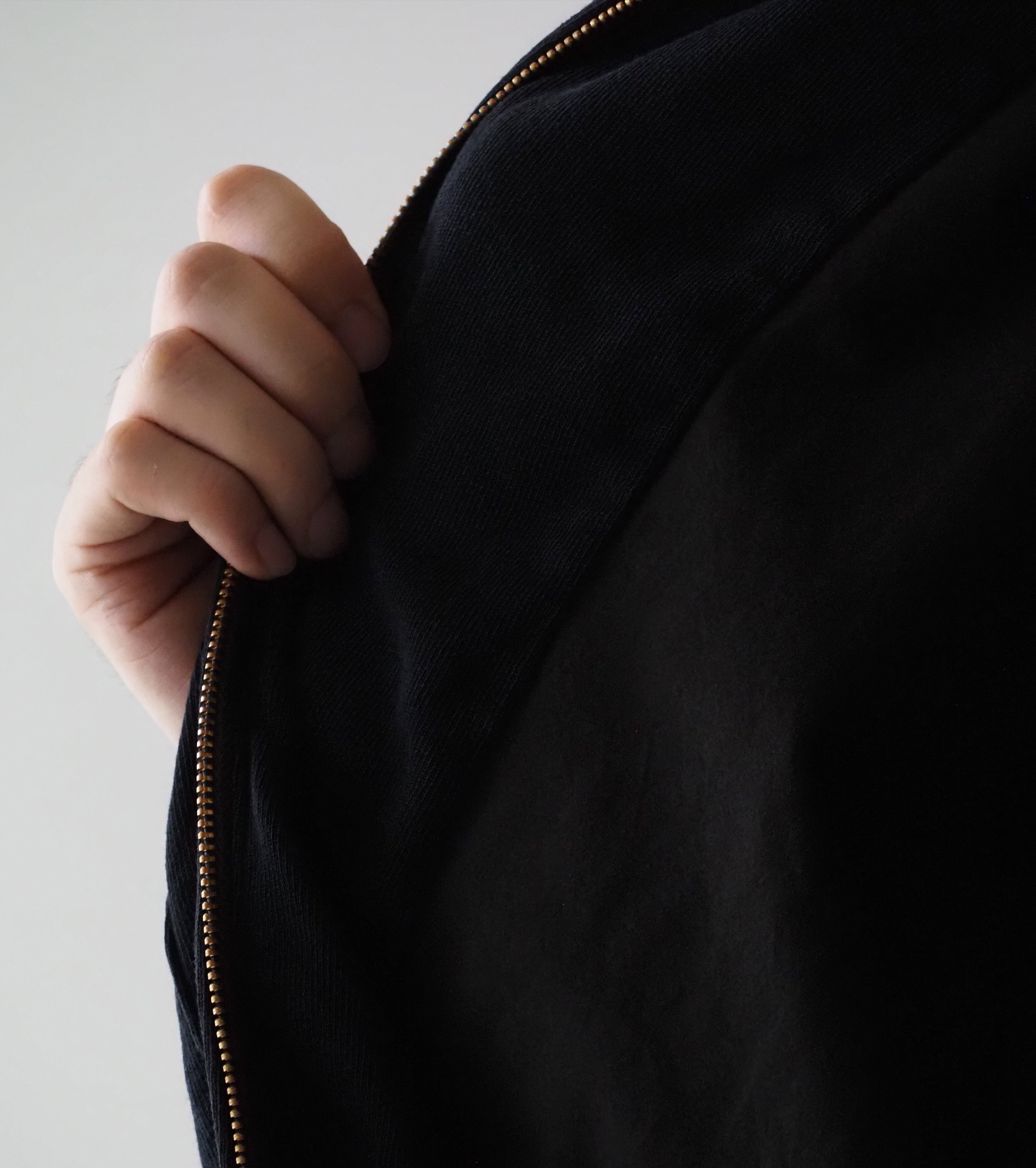 COMOLI Cotton Jersey G8 Jacket , Black