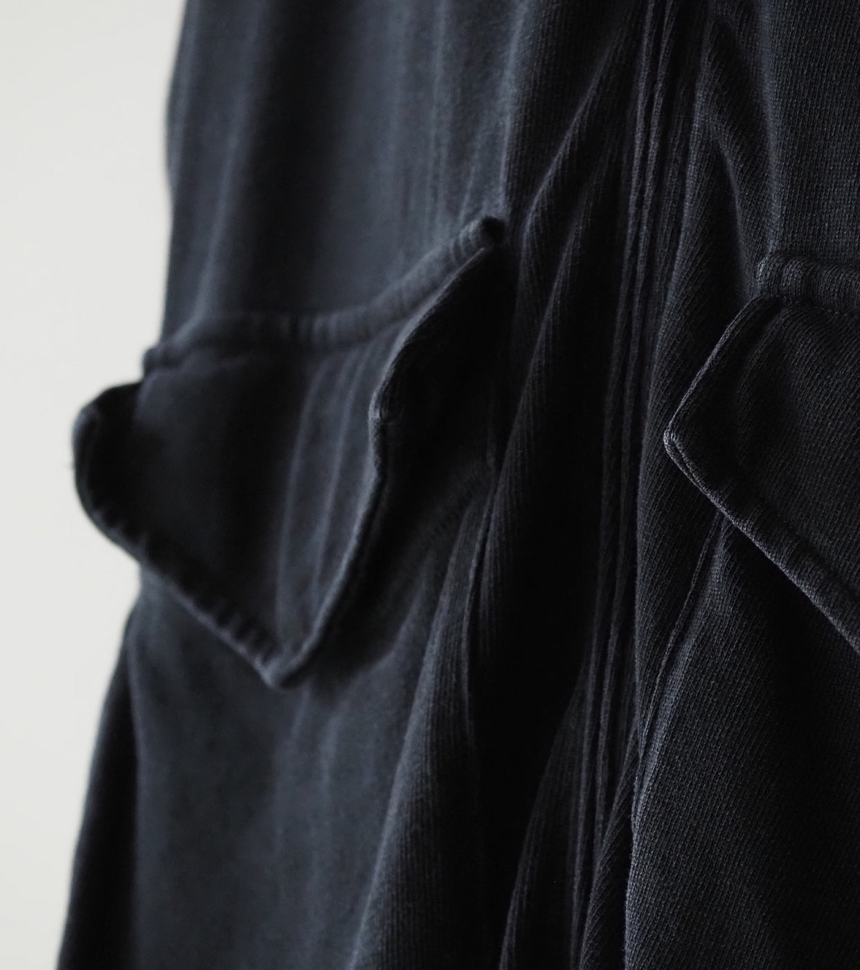 COMOLI Cotton Jersey G8 Jacket , Black