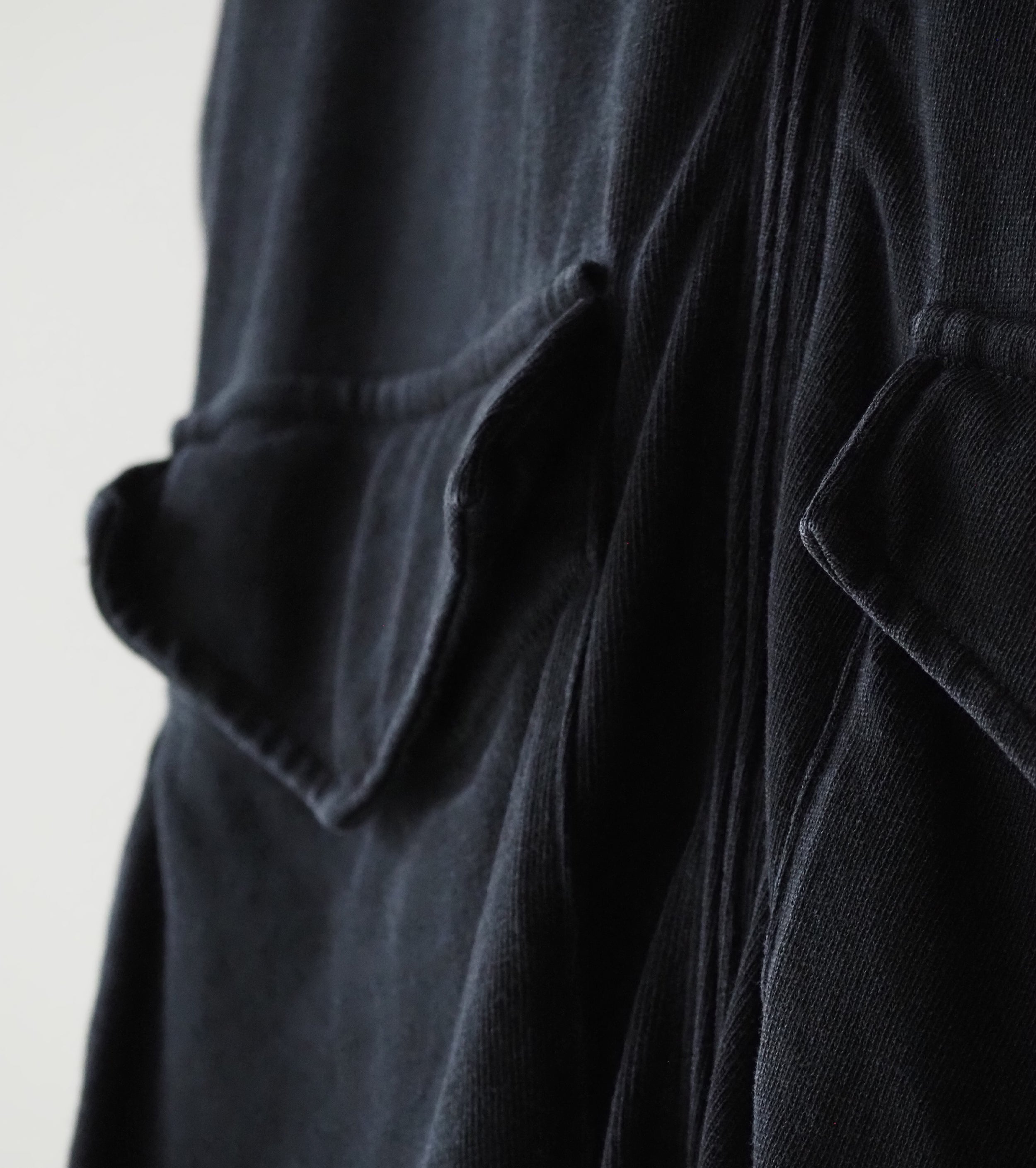 COMOLI Cotton Jersey G8 Jacket , Black