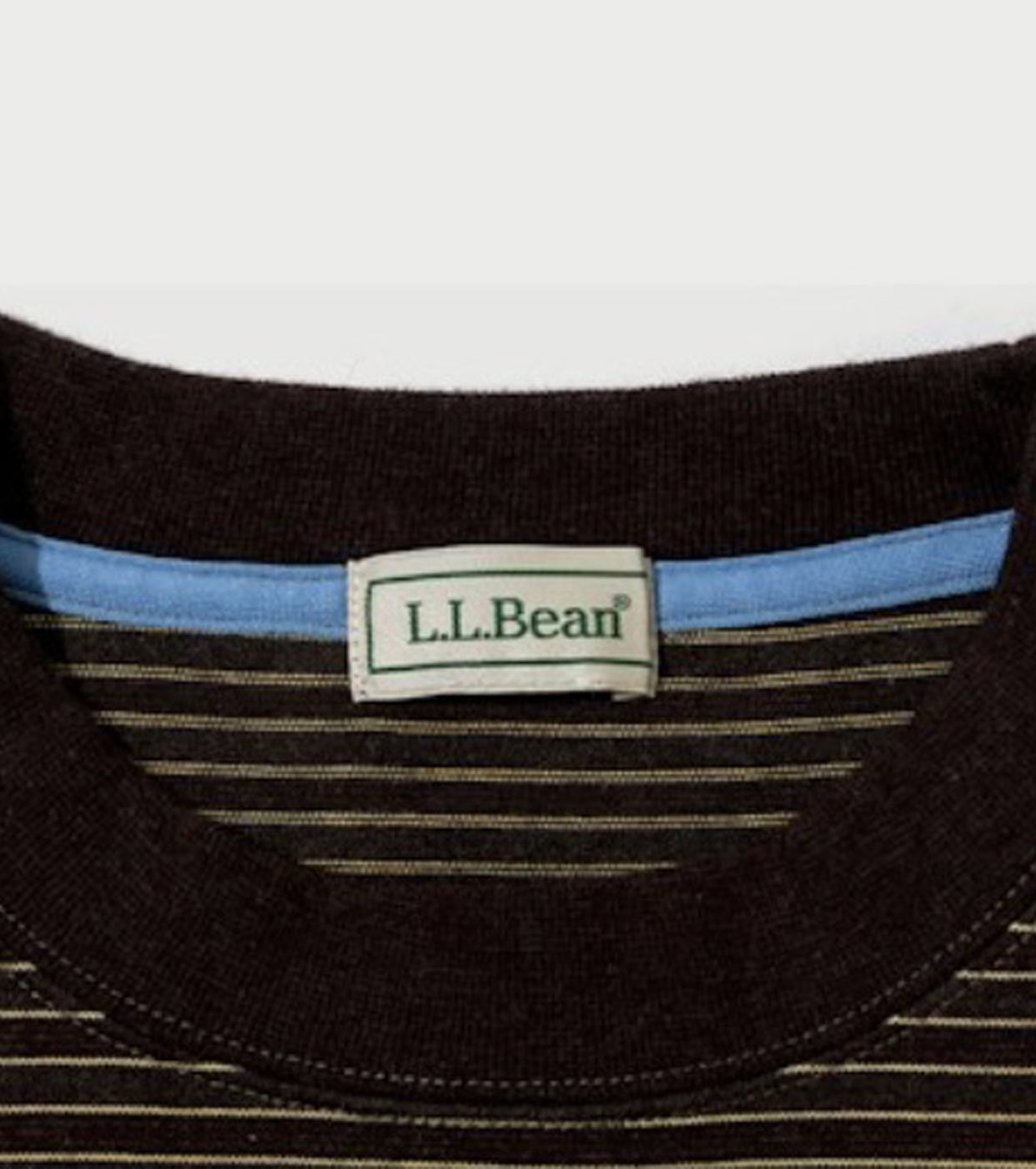 L.L.Bean JAPAN EDITION メンズ ユニオン ロング スリーブ ストライプ ティー , Brown × Yellow × Blue
