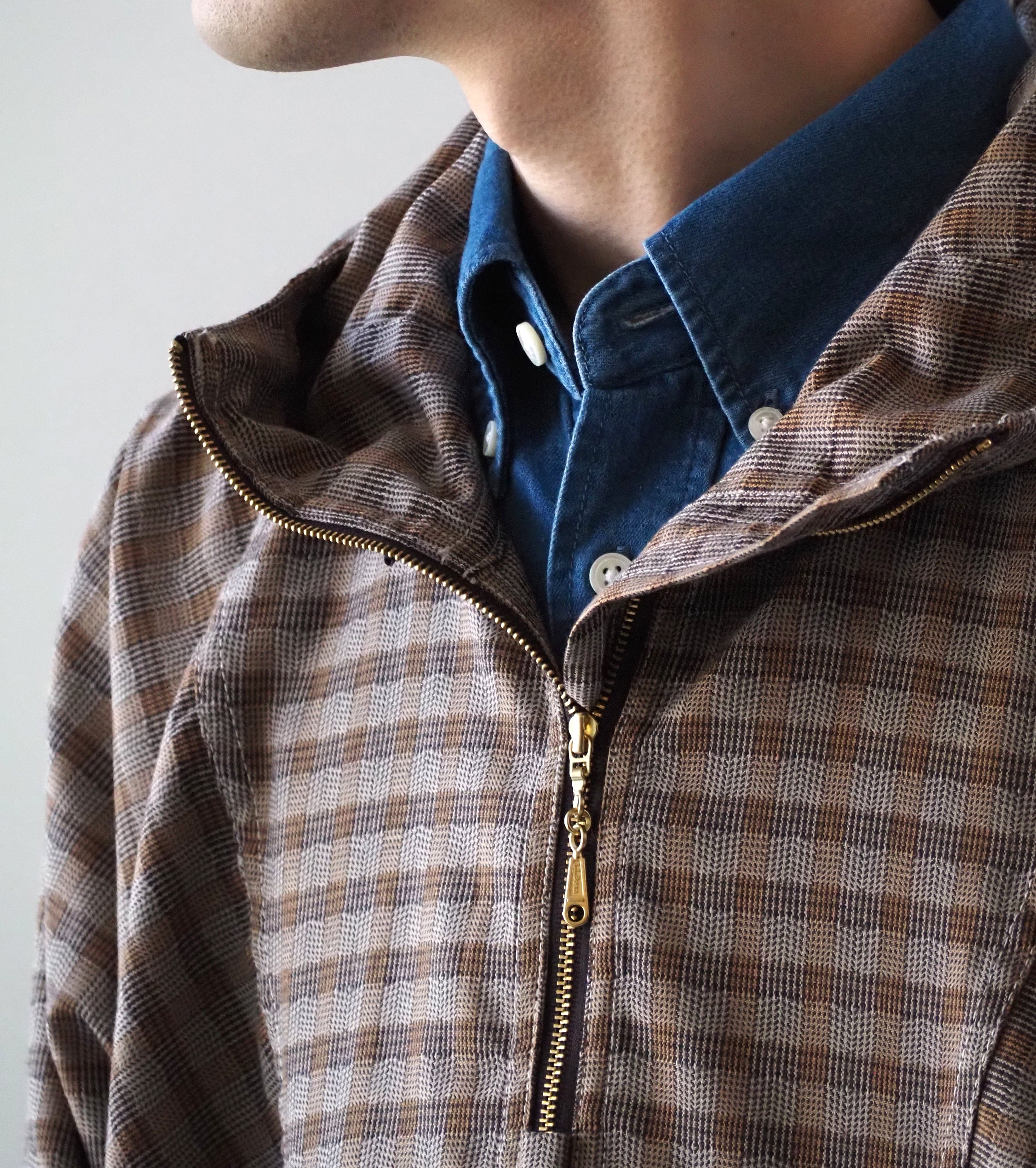L.L.Bean JAPAN EDITION カリブー  アノラック, Brown × Off