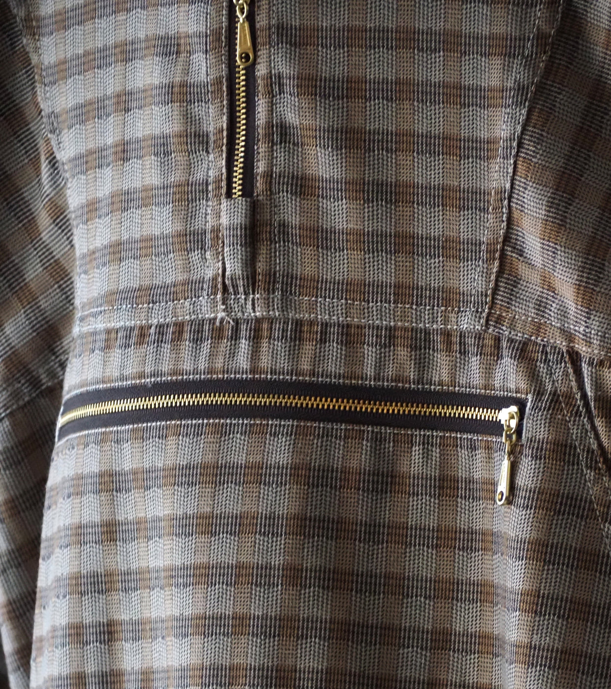 L.L.Bean JAPAN EDITION カリブー  アノラック, Brown × Off