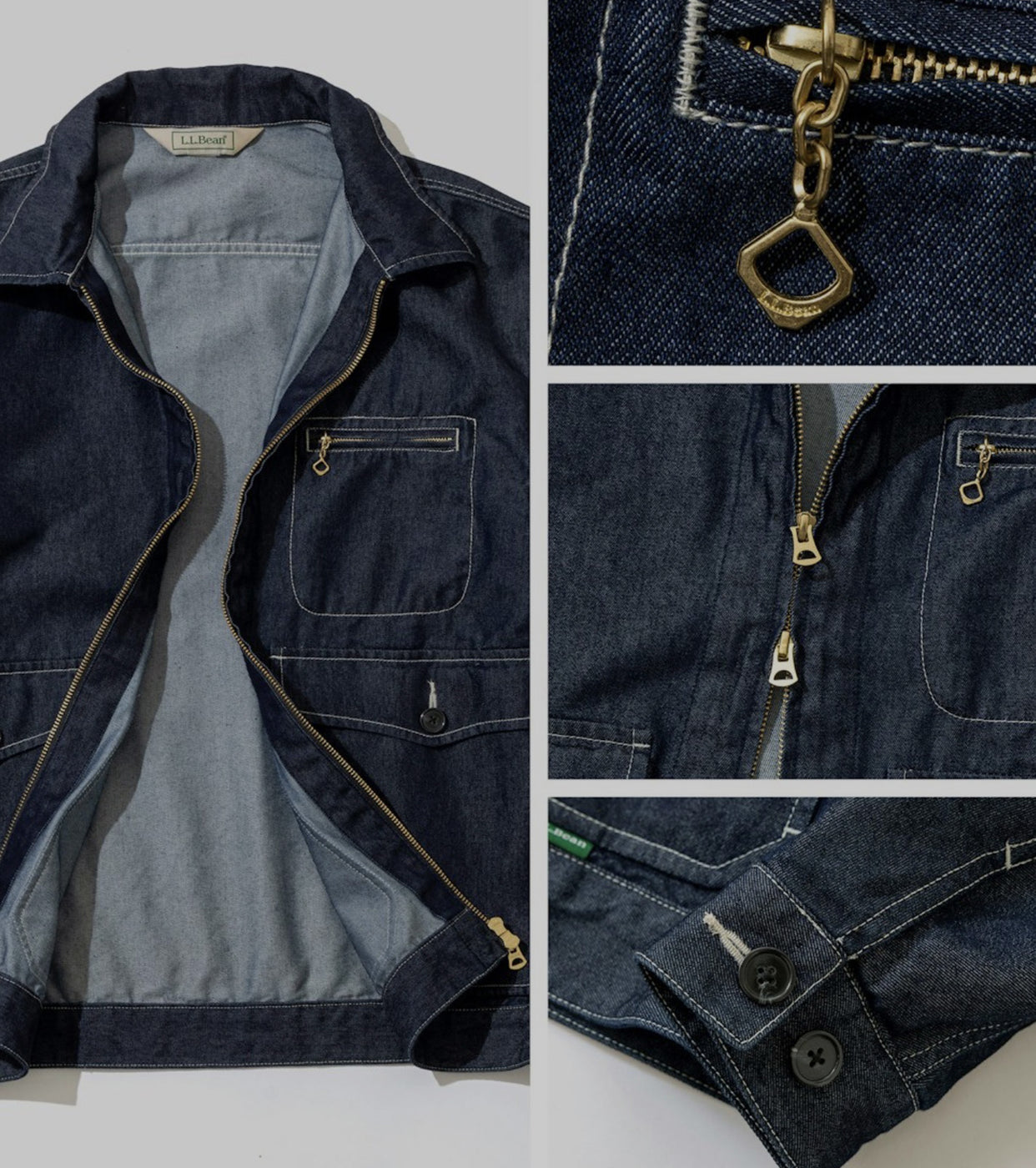 L.L.Bean JAPAN EDITION メンズ パス ファインダー  デニム  ジャケット , Indigo Blue