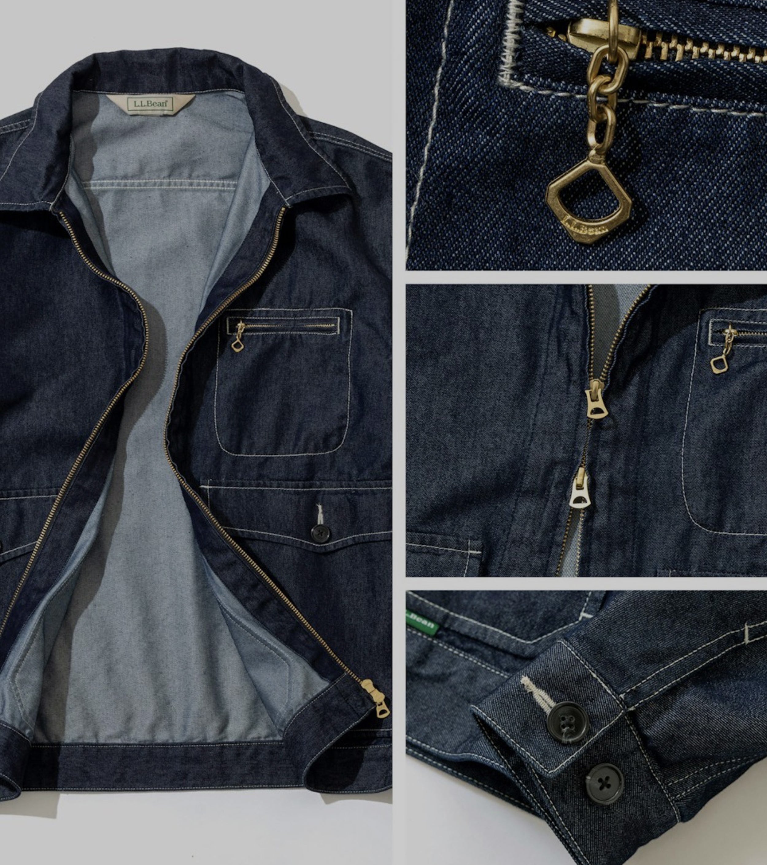L.L.Bean JAPAN EDITION メンズ パス ファインダー  デニム  ジャケット , Indigo Blue