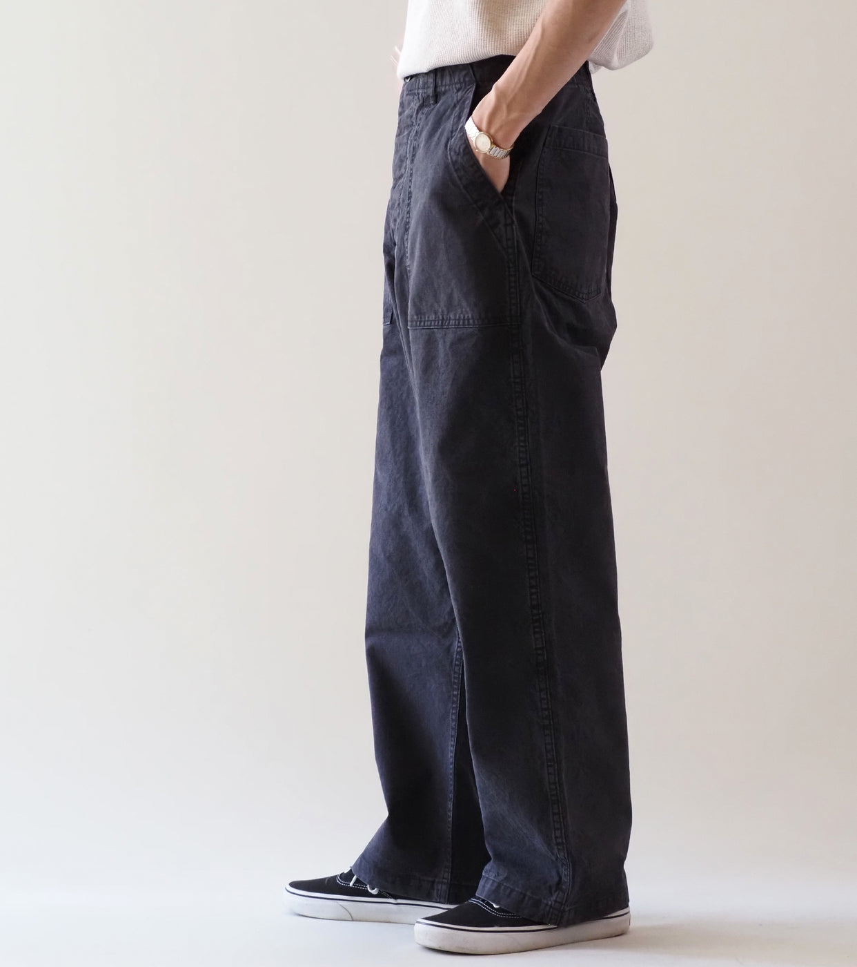 orslow サマー ファティーグ パンツ, Black