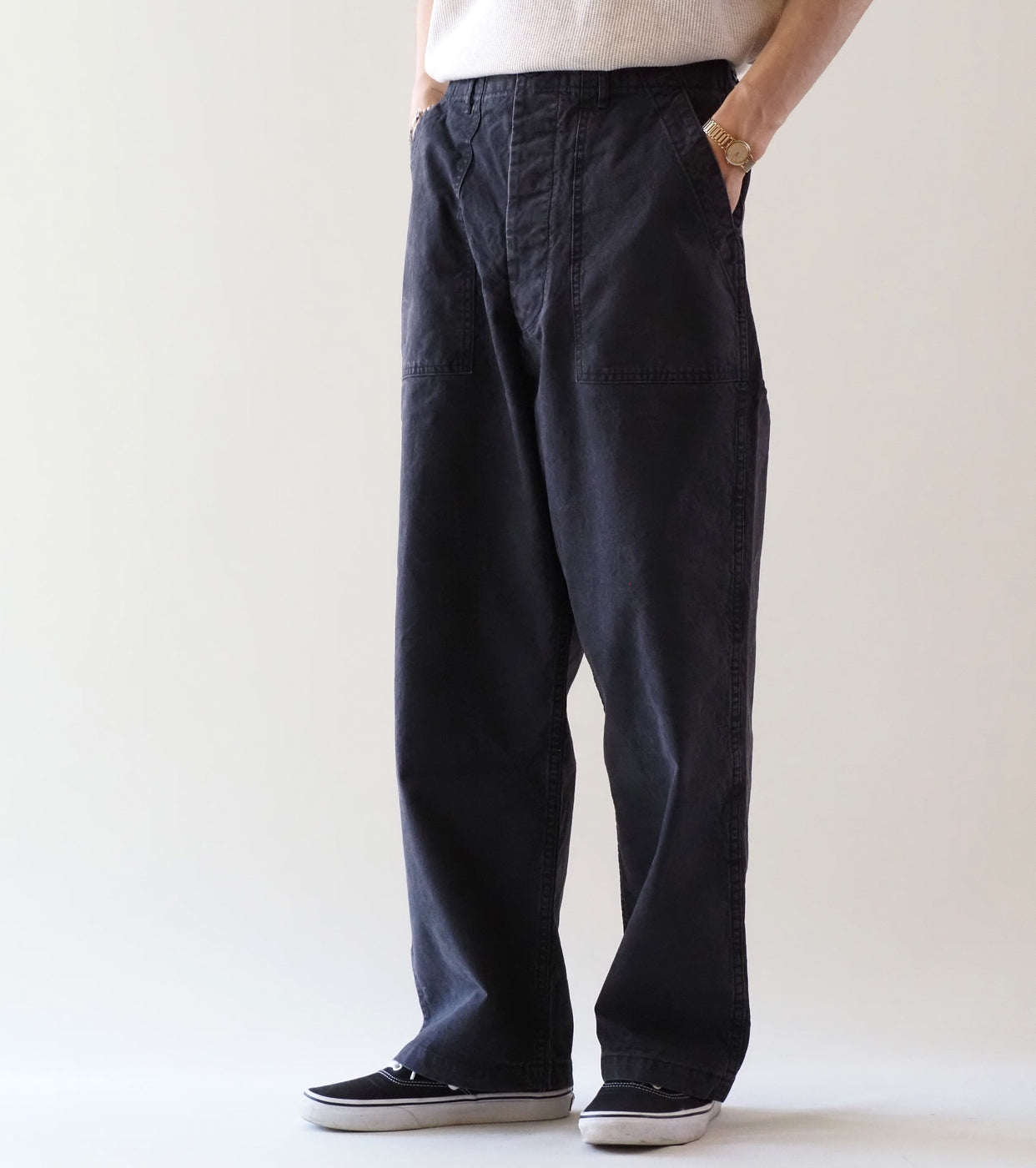 orslow サマー ファティーグ パンツ, Black