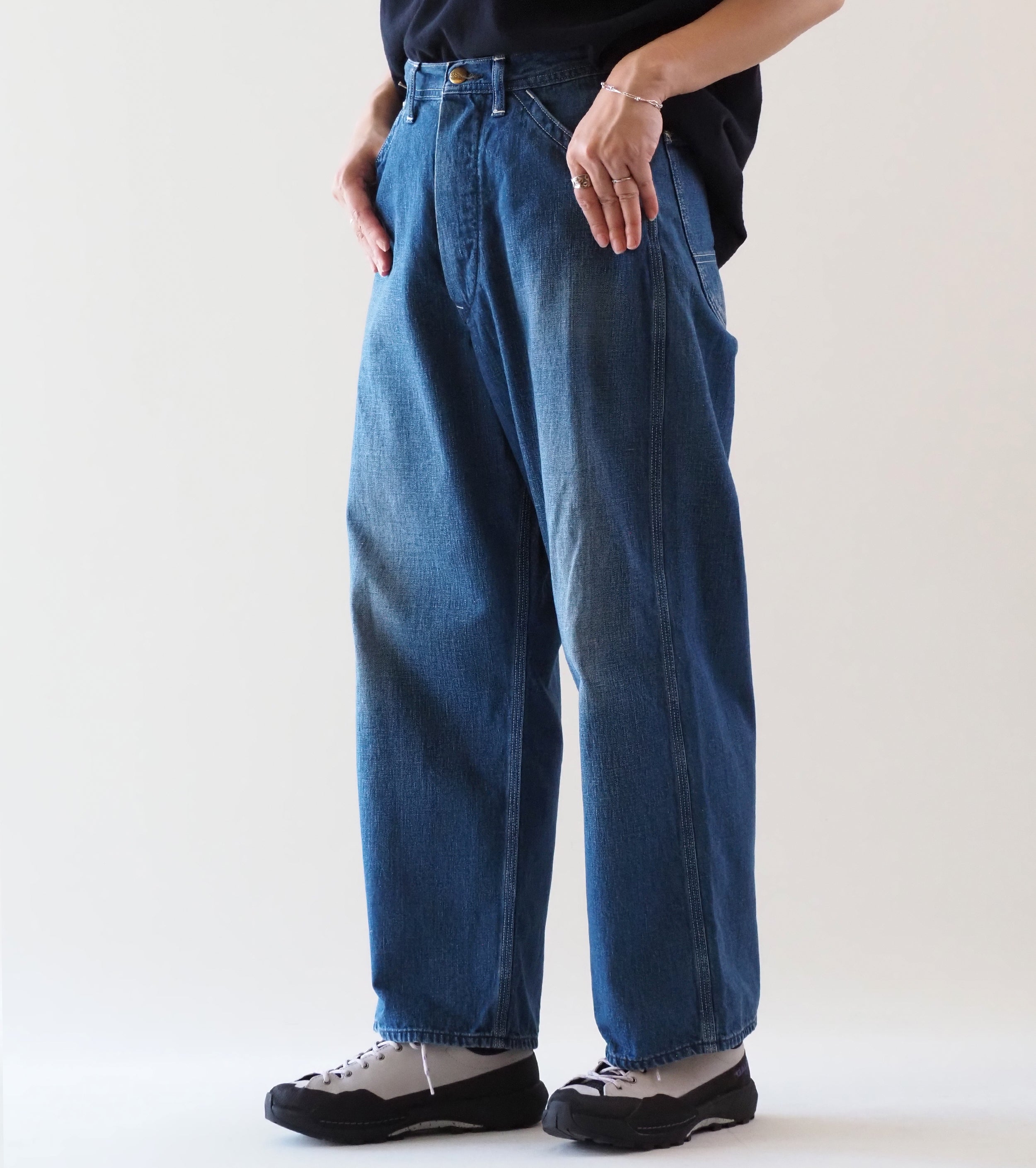 orslow  Women's Wide Fit 30's Painter Pants , Denim Used
