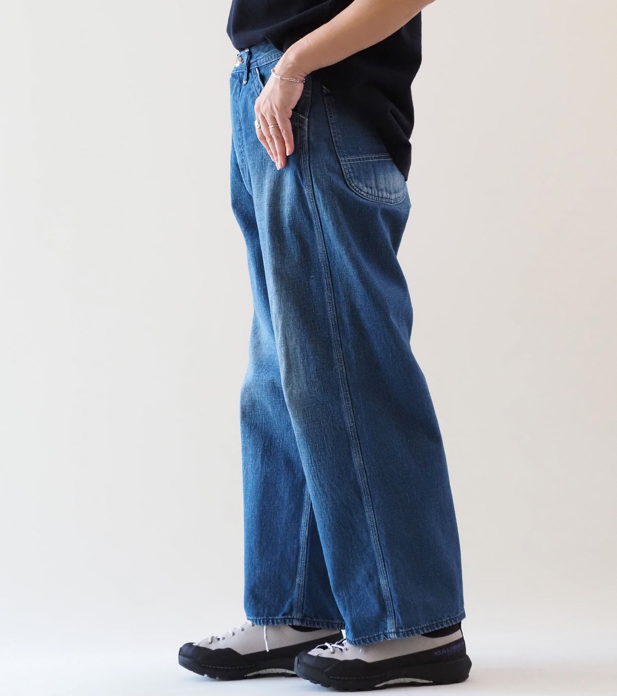 orslow  Women's Wide Fit 30's Painter Pants , Denim Used