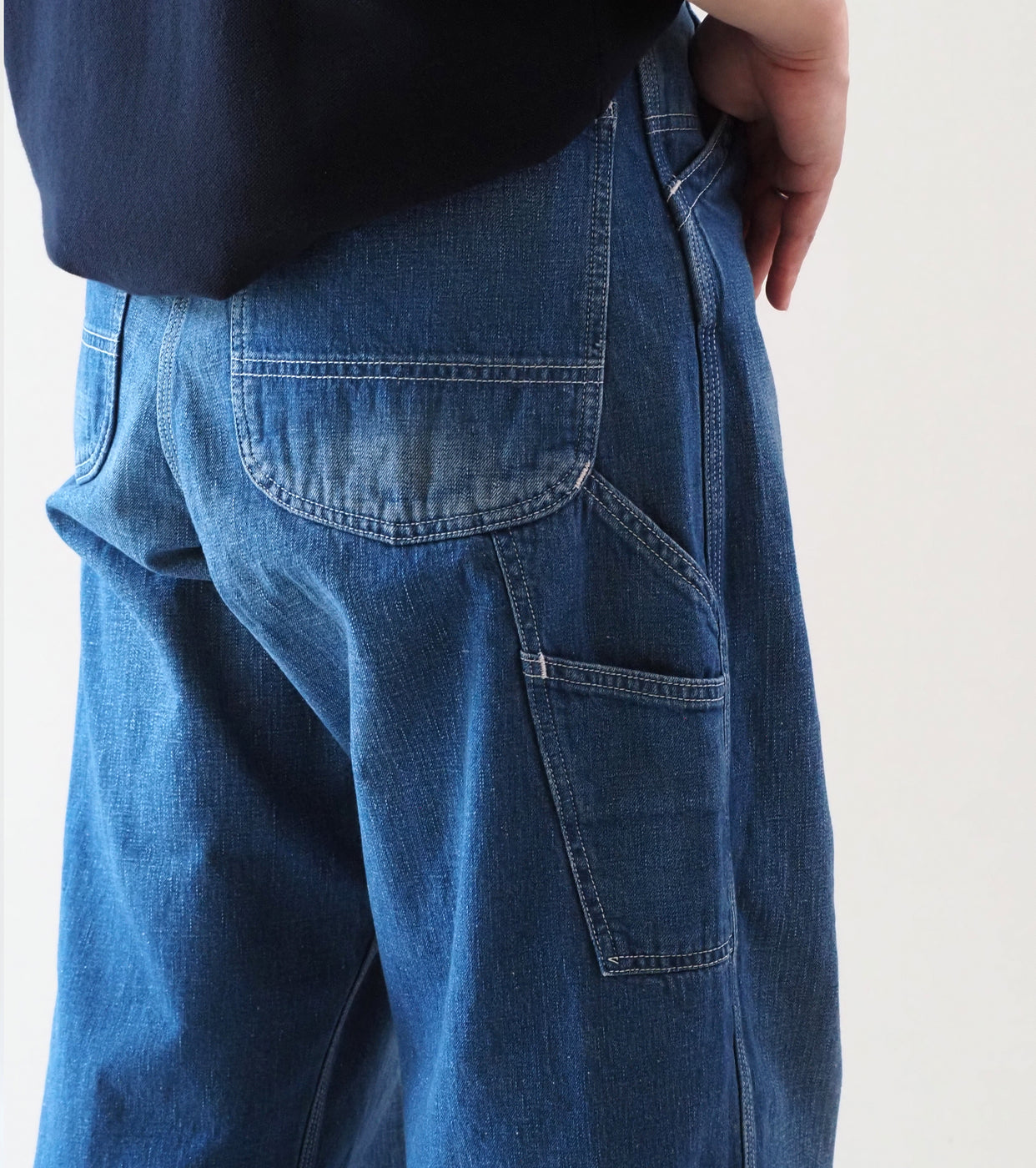 orslow  Women's Wide Fit 30's Painter Pants , Denim Used
