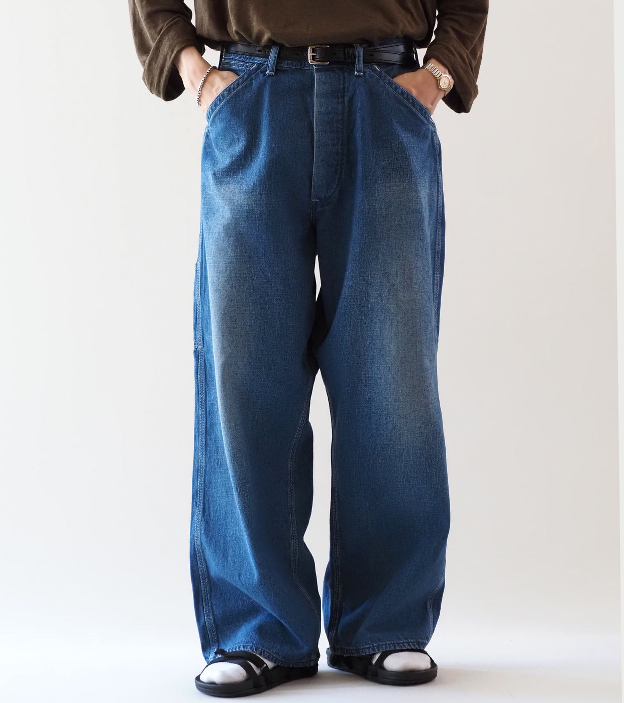 orslow Wide Fit 30's Painter Pants , Denim Used