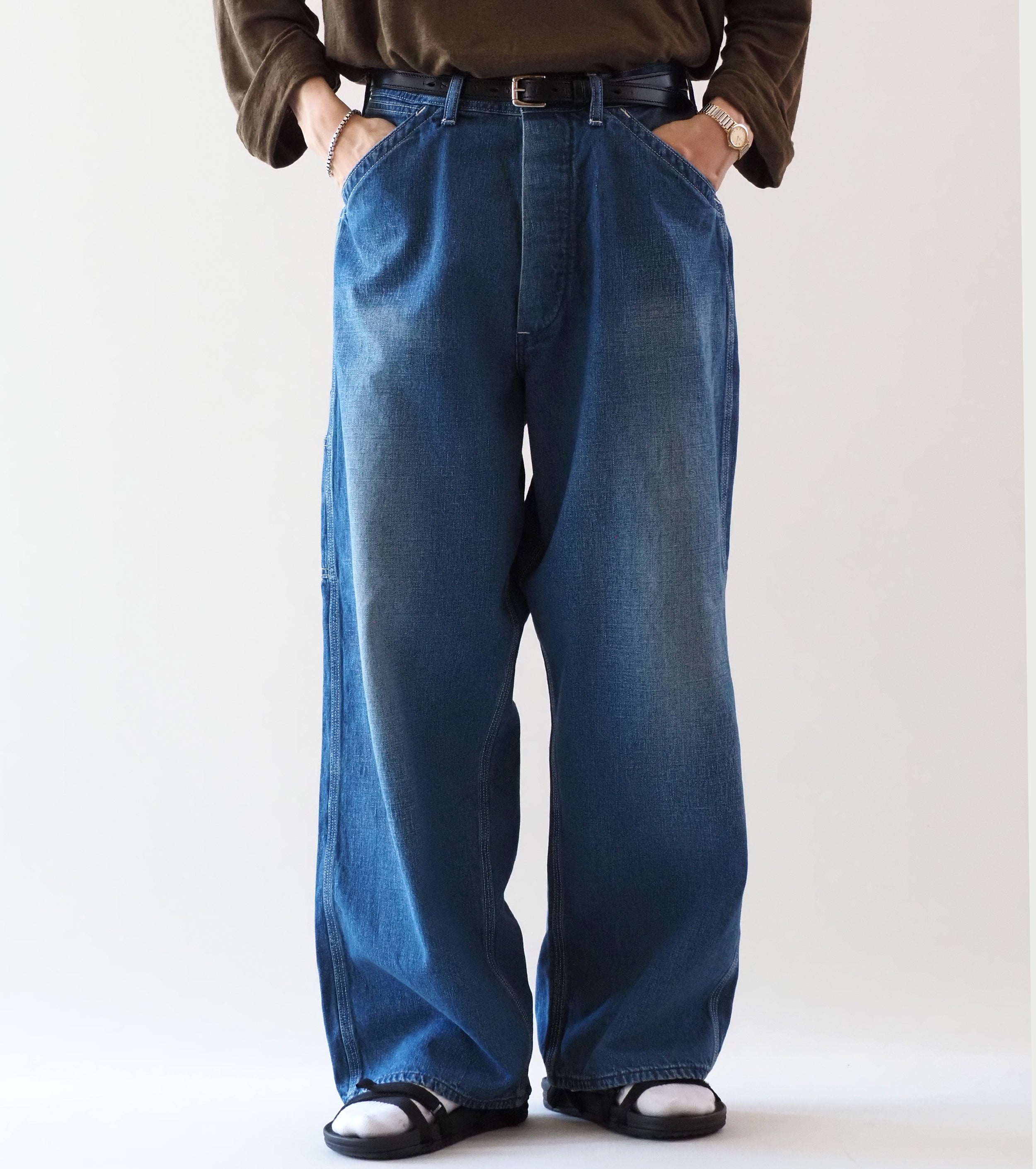 orslow Wide Fit 30's Painter Pants , Denim Used