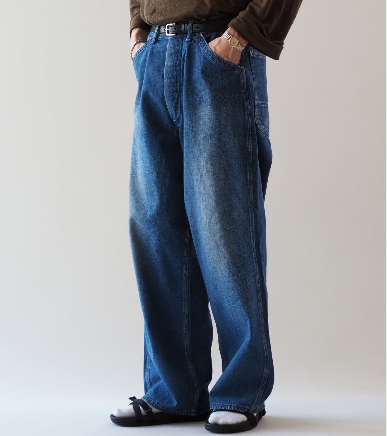 orslow Wide Fit 30's Painter Pants , Denim Used